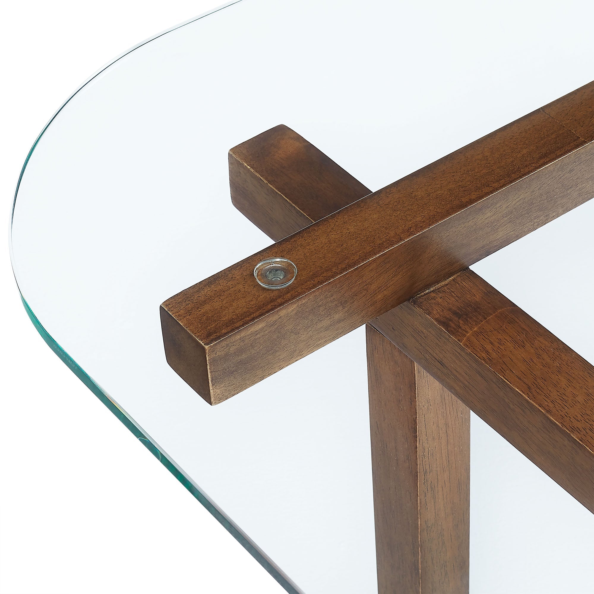 Isby 35 Inch Tempered Glass Coffee Table by Modway