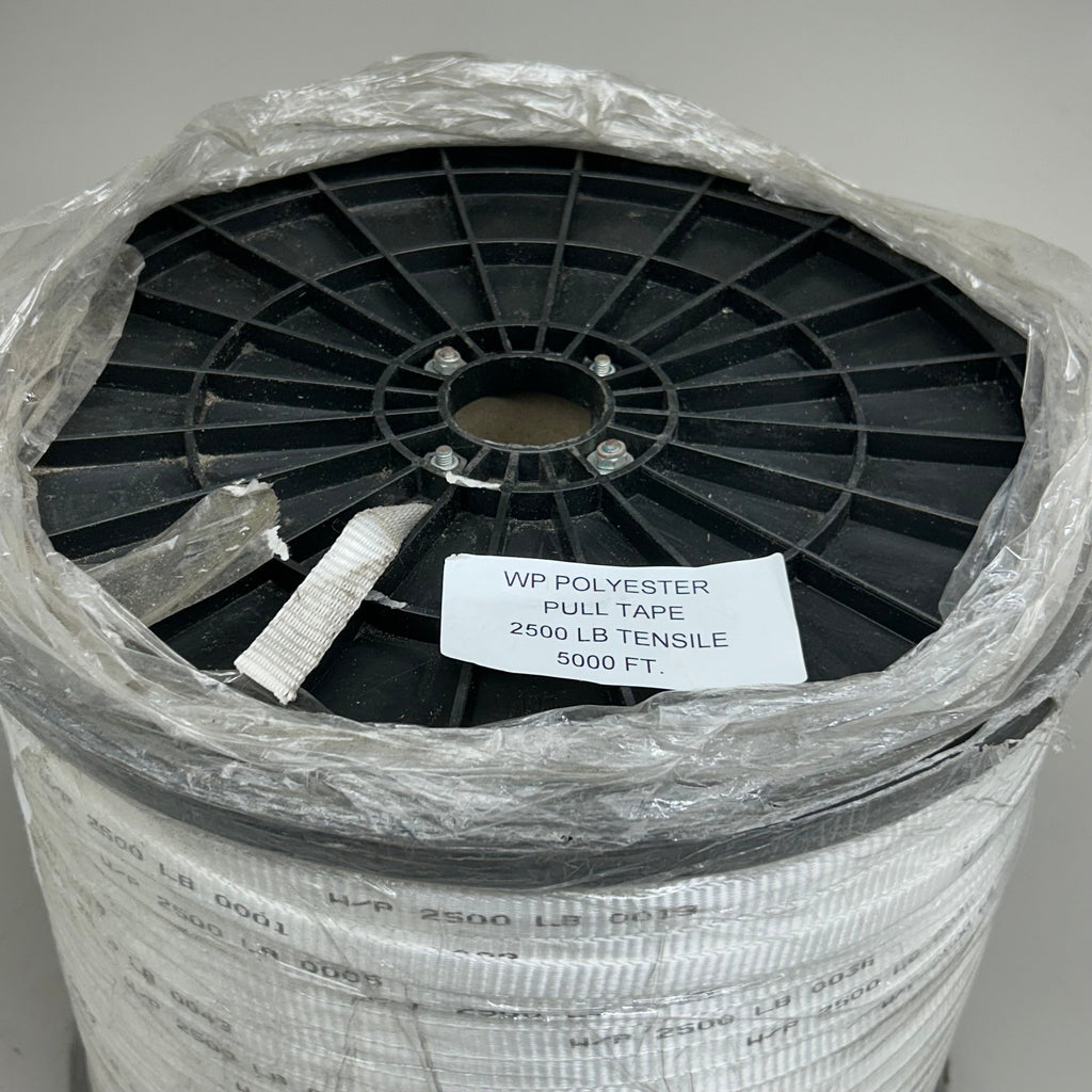 RIBBON FACTORY Woven 100% Polyester Copper Coated Pull Tape 5000', 22 Gauge
