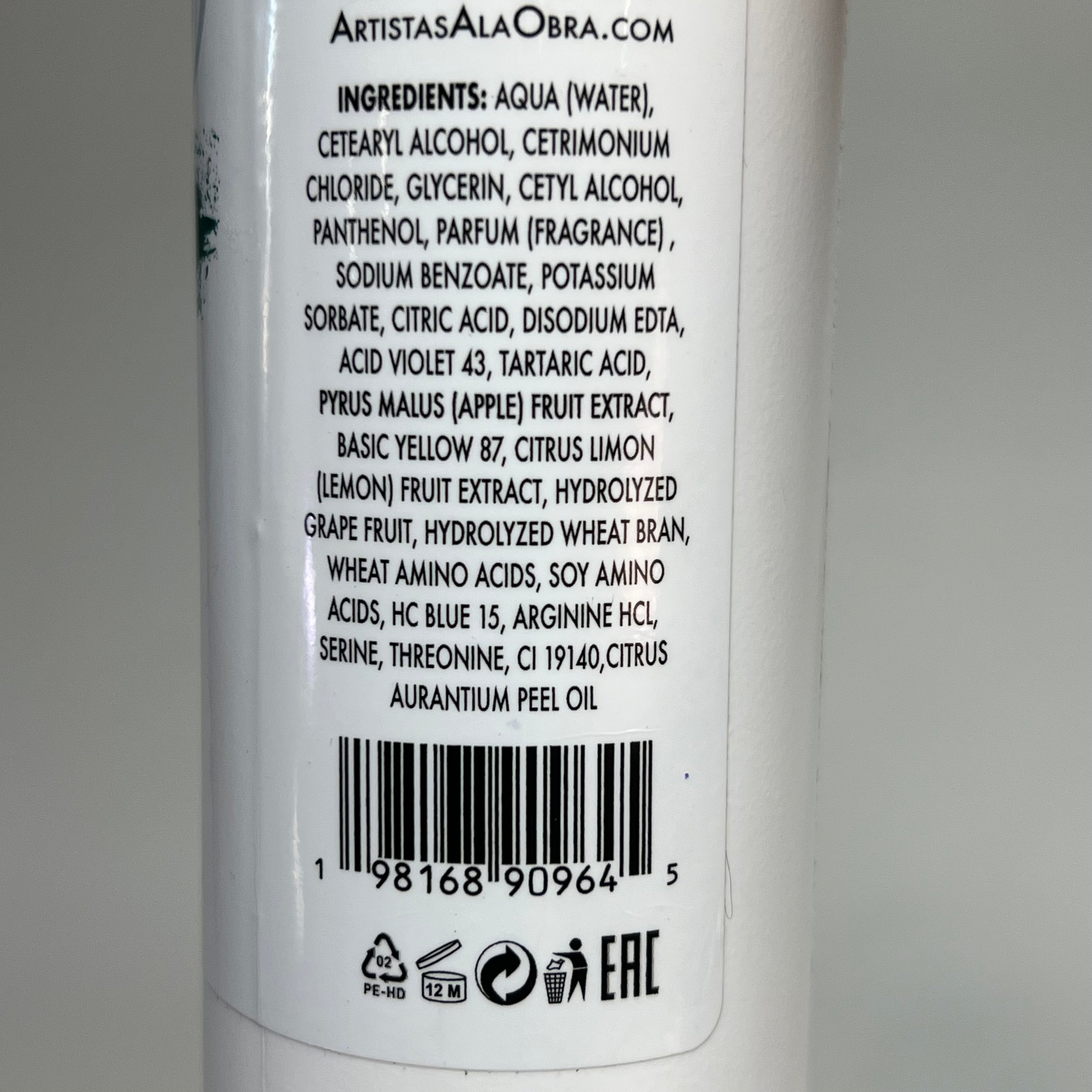 ARTISTAS A LA OBRA Nourishing Green Treatment/Mask & Toner Beige Effect 8fl Oz