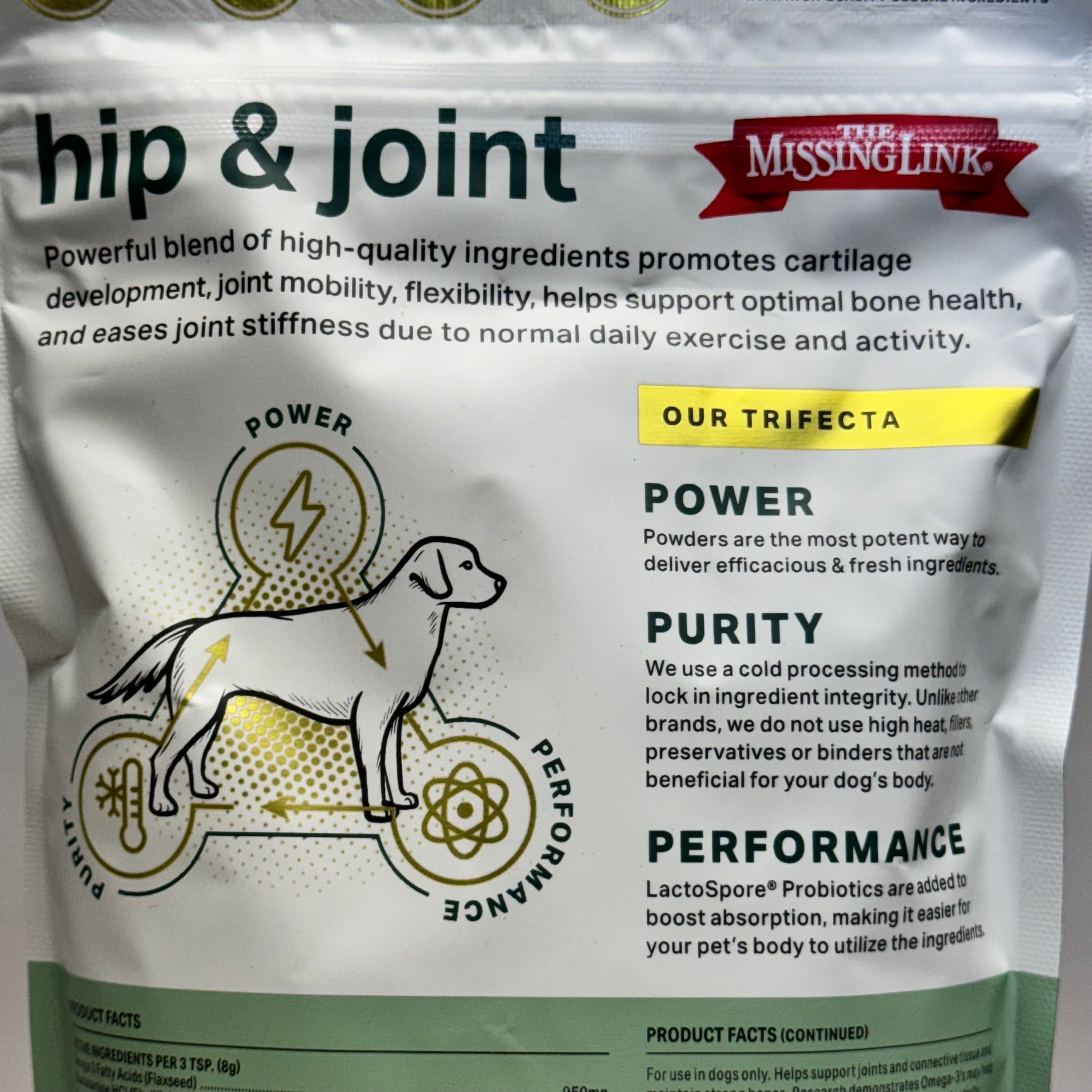 THE MISSING LINK (10 PACK, 1 lb EACH) Hip & Joint Powder Dog Supplement BB 11/25