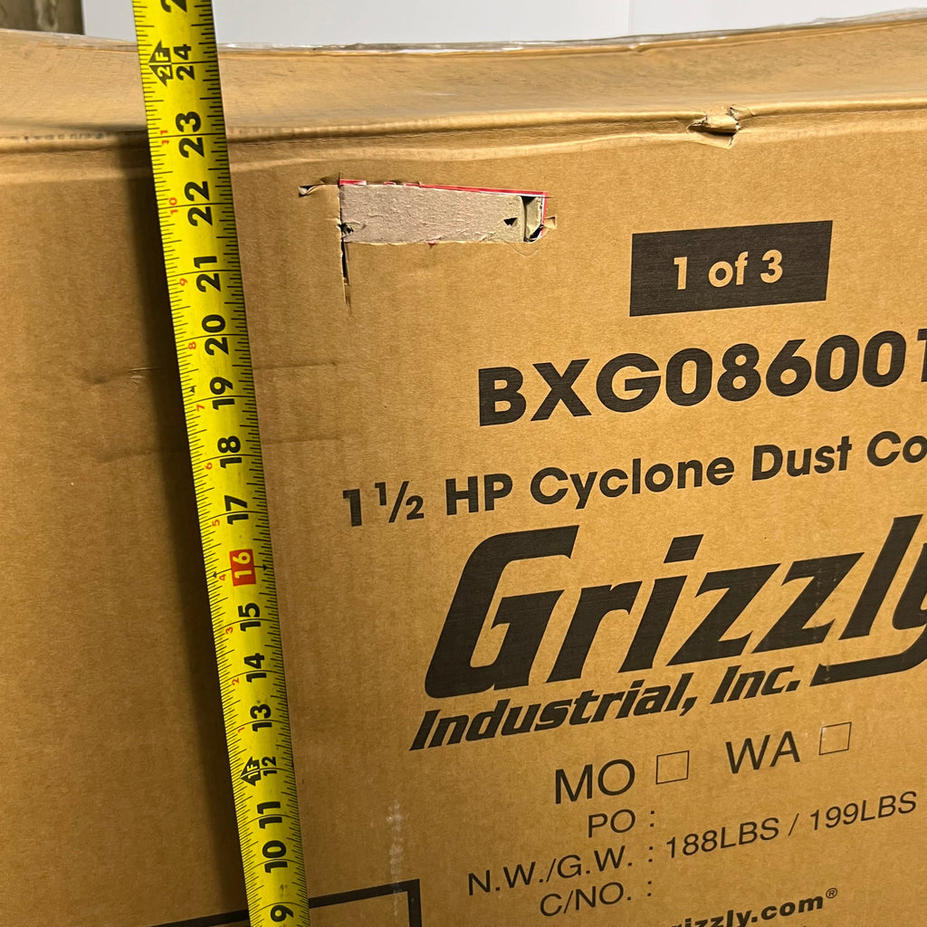 GRIZZLY INDUSTRIAL (1 Box) 1 1/2 HP Cyclone Dust Collector Motor Box 1 of 3