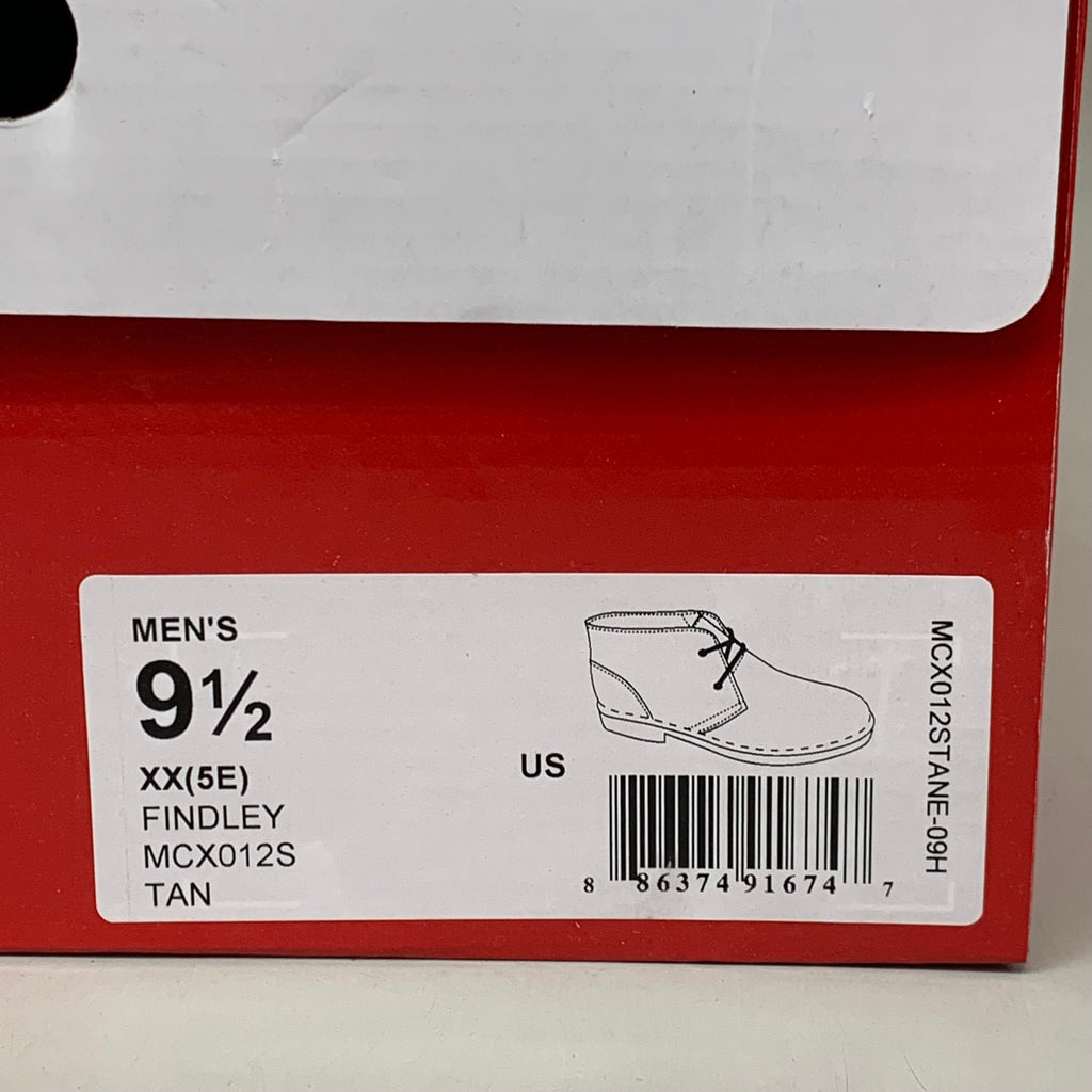 PROPET Findley Chukka Boot XX(5E) Men's SZ 9.5 Tan MCX012STANE-09H