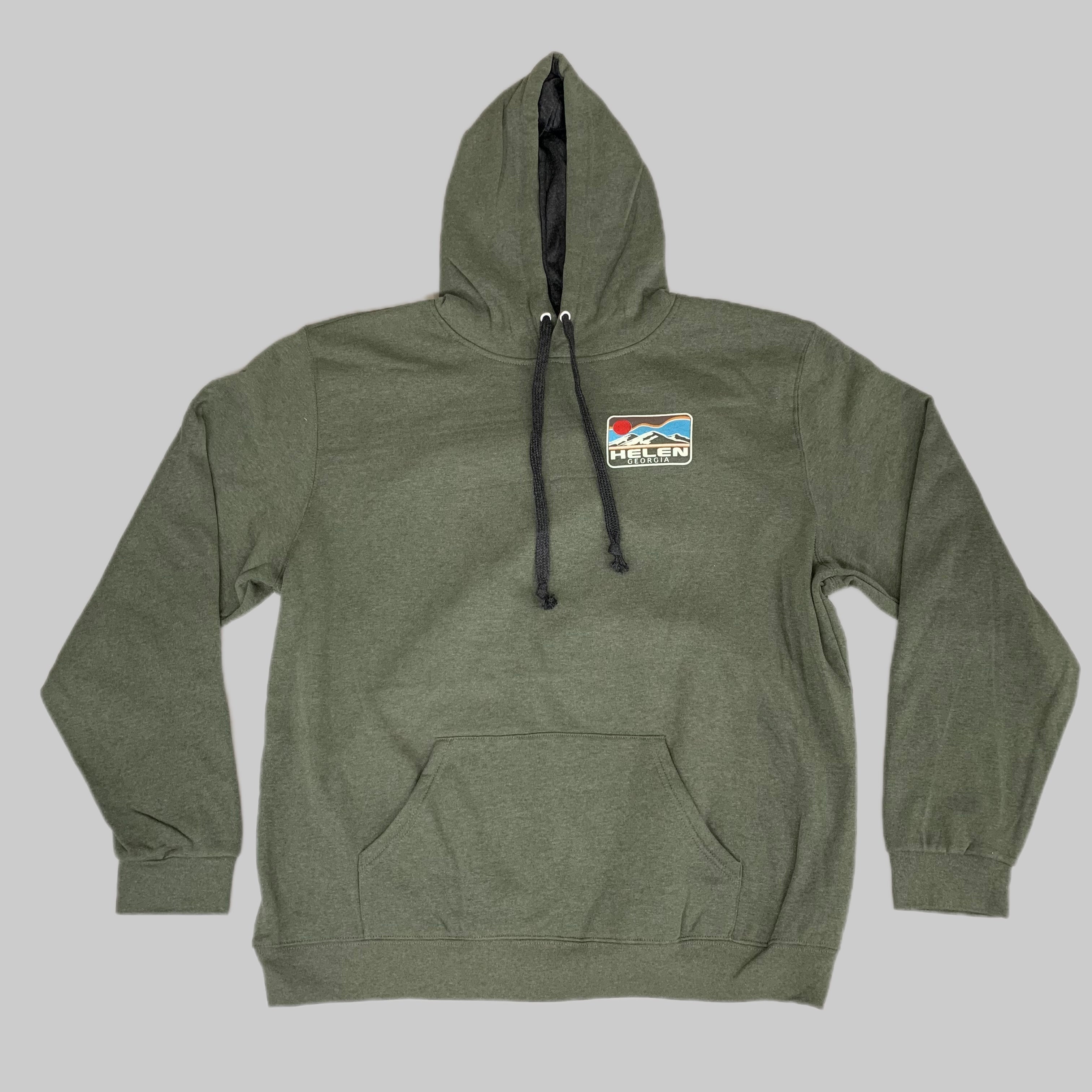 LONEROCK Helen Georgia Tie Hoodie Sz X-Large Green