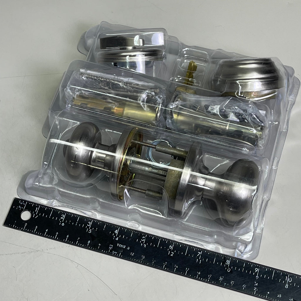 KWIKSET Smartkey Security Dual Key Door Knob Dead Bolt Satin Nickel (New Other)