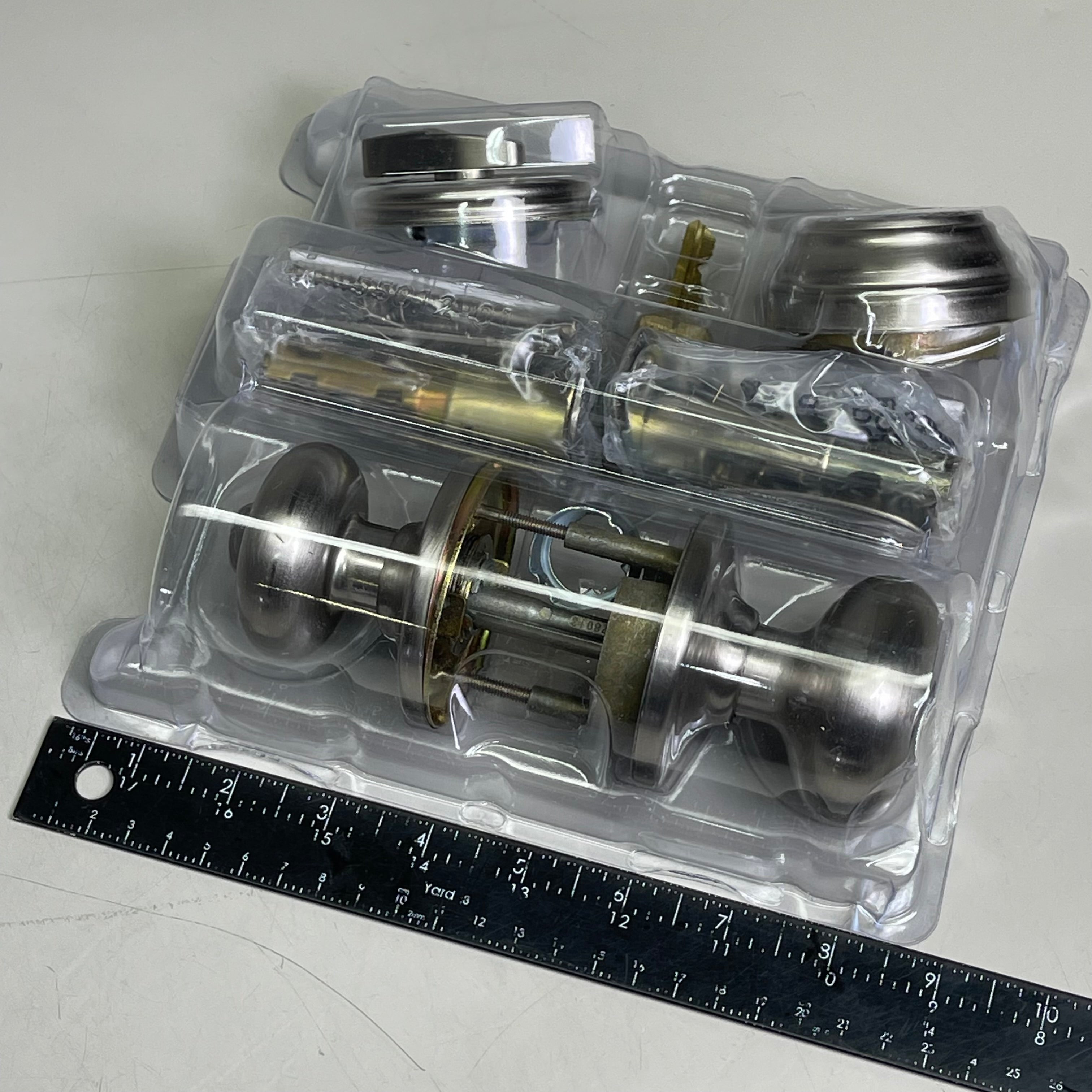 KWIKSET Smartkey Security Dual Key Door Knob Dead Bolt Satin Nickel (New Other)