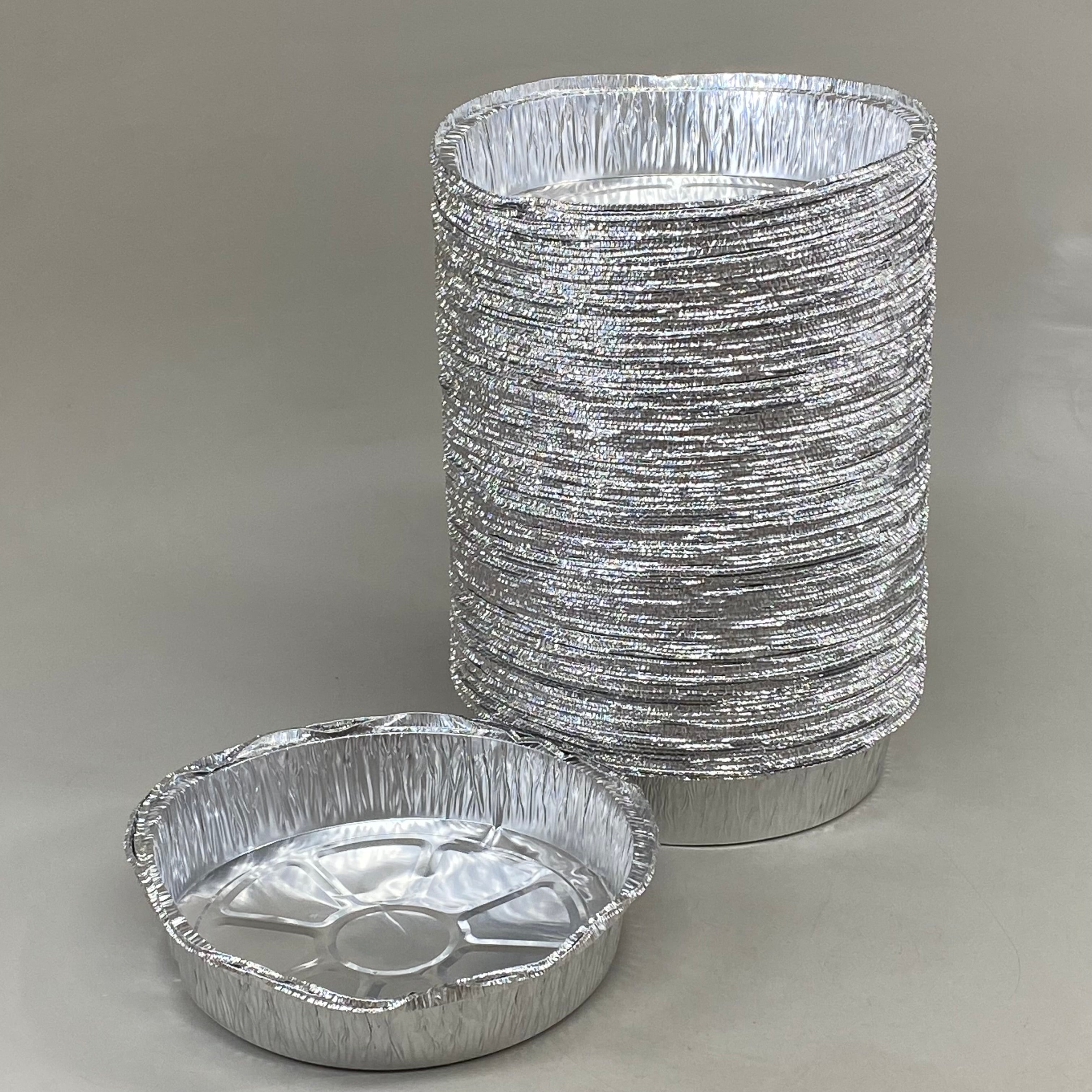 WESTERN PLASTICS (100 PACK) Aluminum Foil Baking Pan/ Container 9" Round 509-B