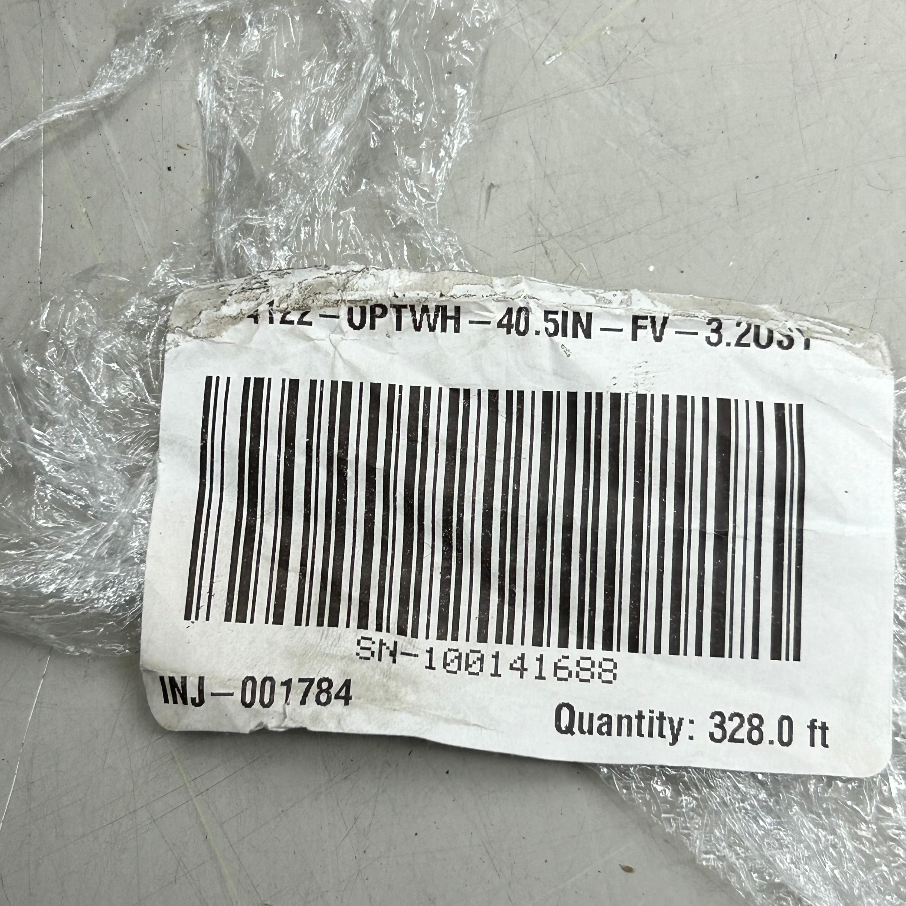 Textured Lining Fabric/Material Roll 40.5"x 328.0' White