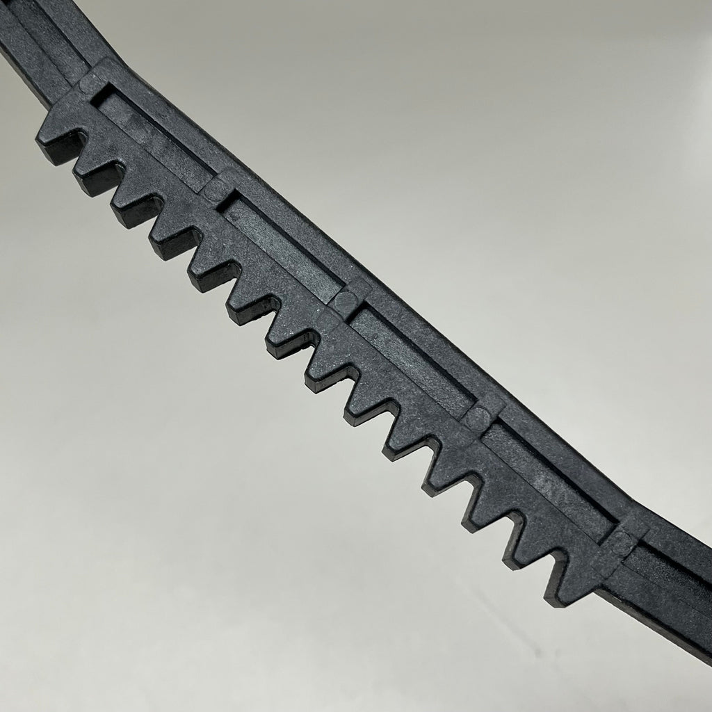 BRUNSWICK Toothed Rack Front (Setting Table)  18"×1.25"×0.5" Black 47051565002