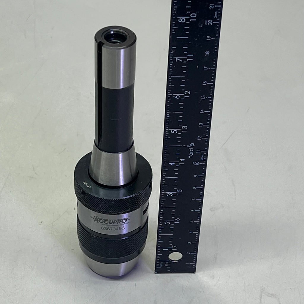ACCUPRO Drill Chuck Integral Taper Shank Mount Keyless 1/32 To 1/2" 63673453