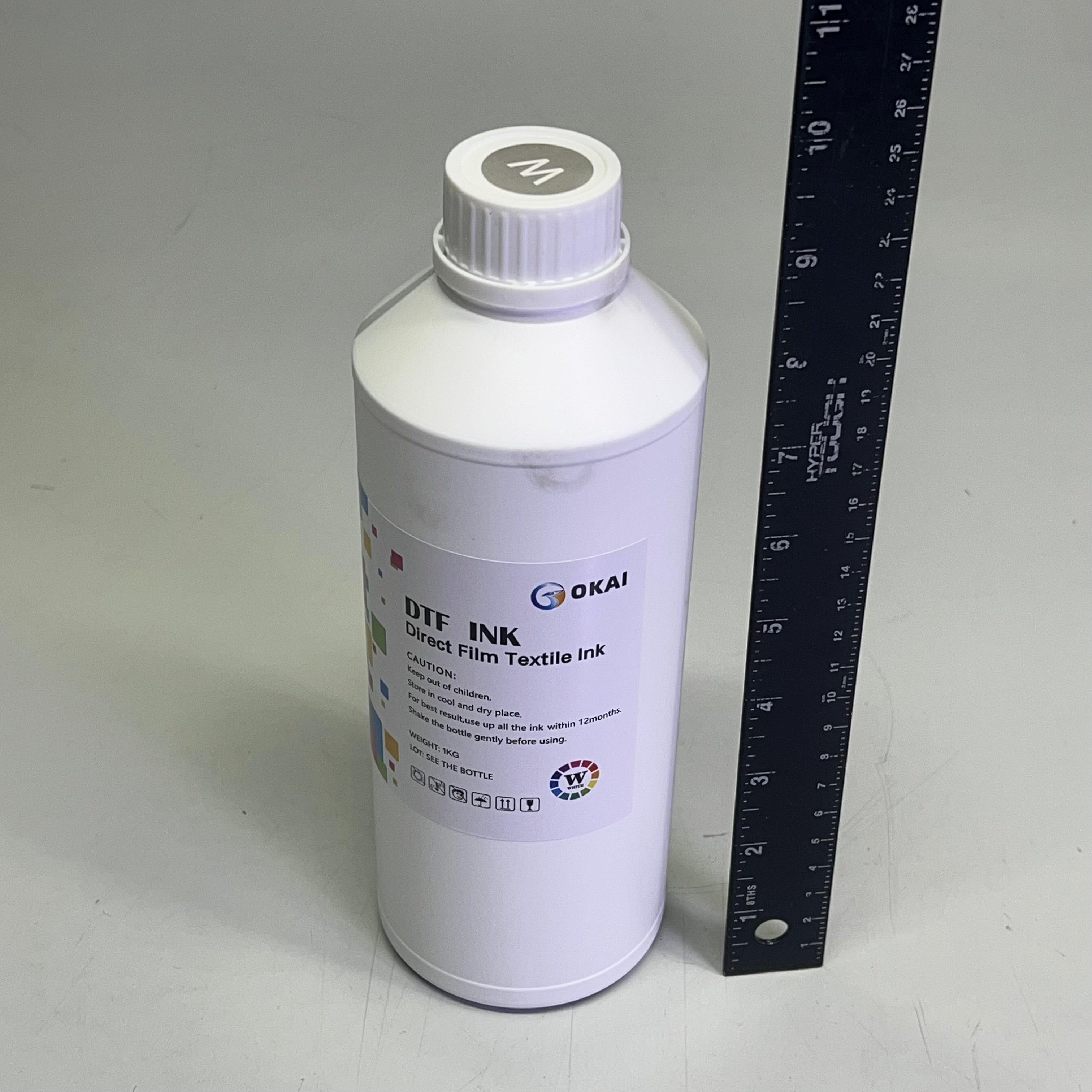 OKAI Direct Film Textile Ink DTF Printing High Color Density 35 Oz White OKAI-WQ