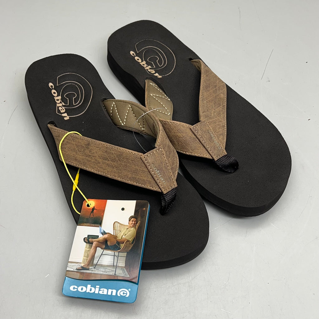 COBIAN Floater Sandals Synthetic Strap Men's Sz 12, EU 45 Mocha FLT18-203-12
