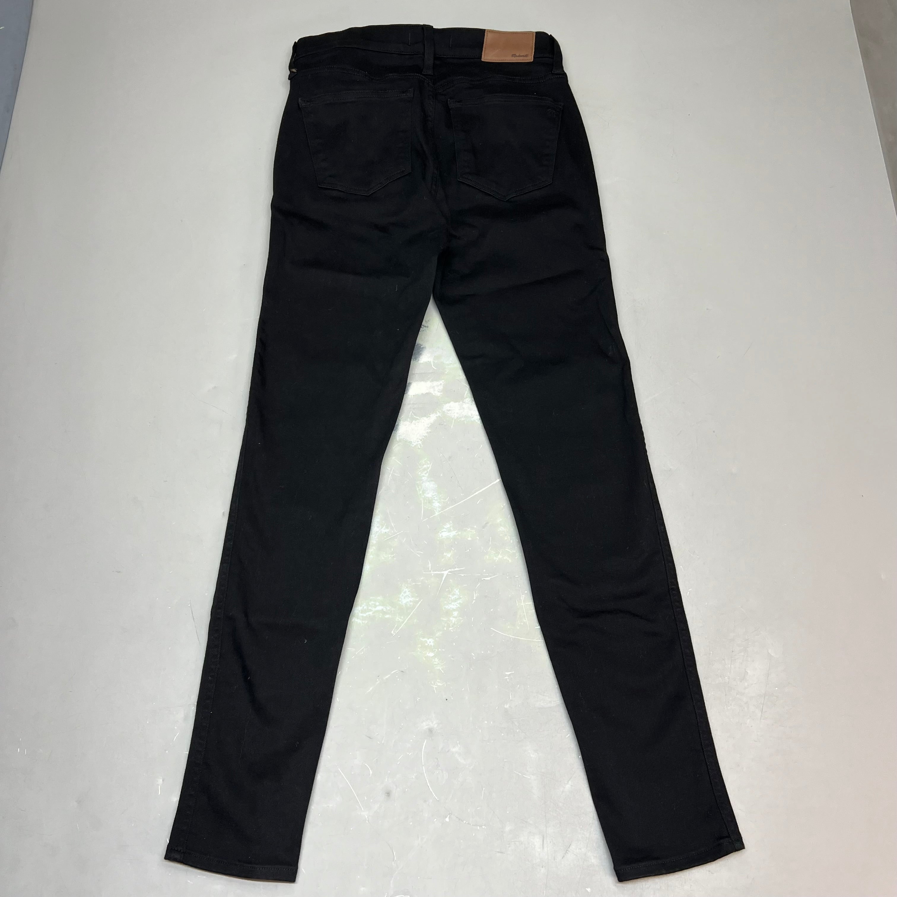 MADEWELL 10" High Rise Stretchy Ankle Skinny Jeans Women's Sz 28 Black NS969