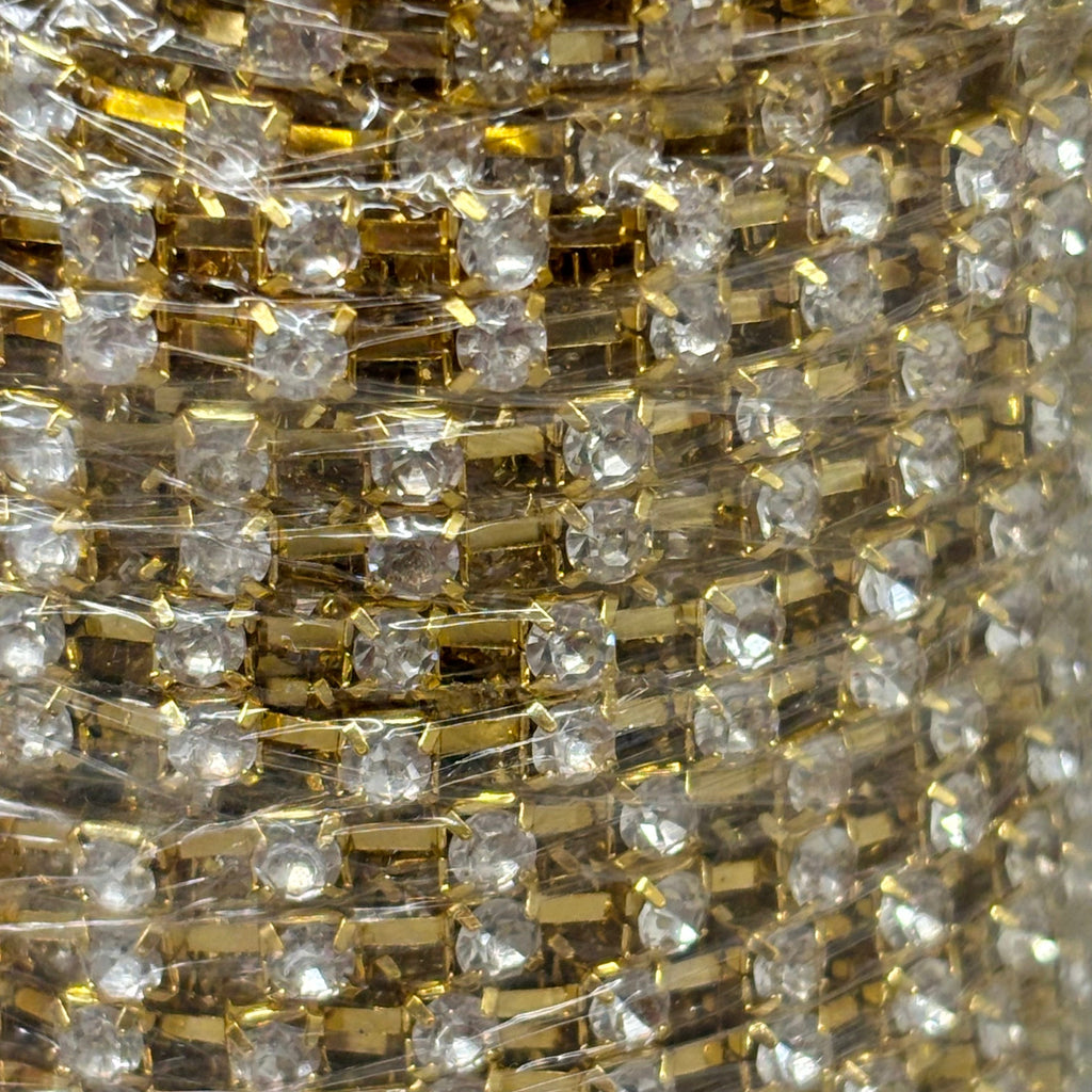 RAZ IMPORTS Christmas Tree Garland Metal 10 Yard Gold Sparkle Rhinestone G4402324
