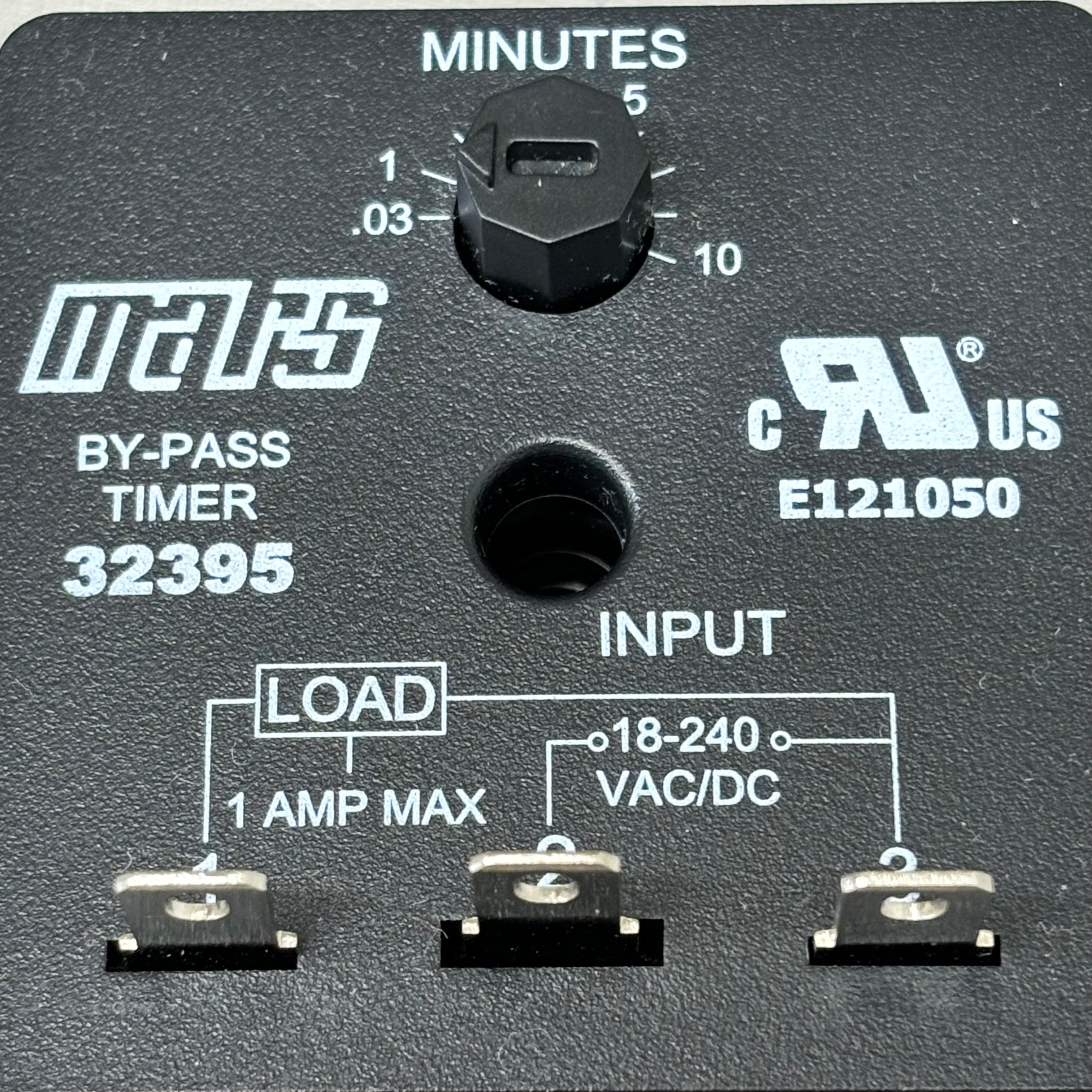 MARS SS Bypass timer 18-240 VAC 03-10 Min Dial Adjustment Quick Connect 32395