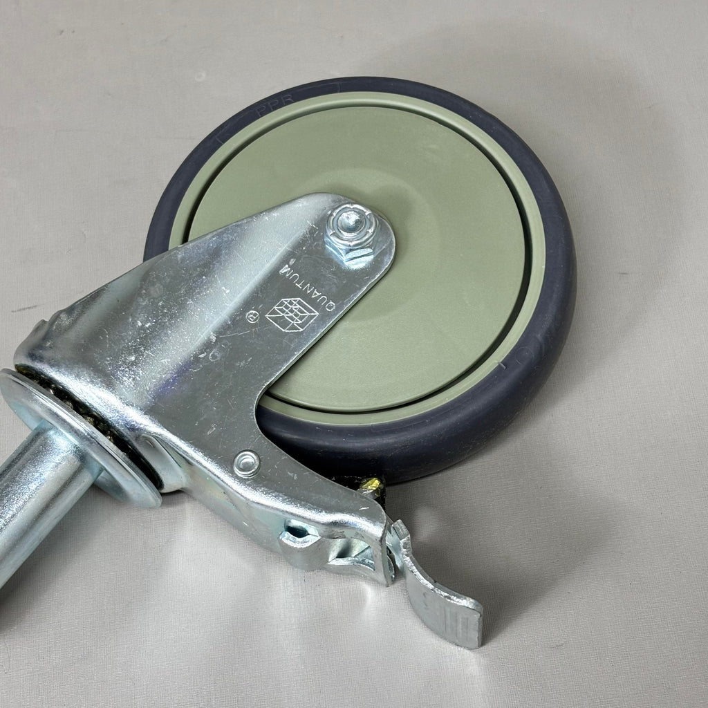 QUANTUM STORAGE SYSTEMS Swivel Stem Caster Kit 5" x 1-1/4" One Set WR-00H