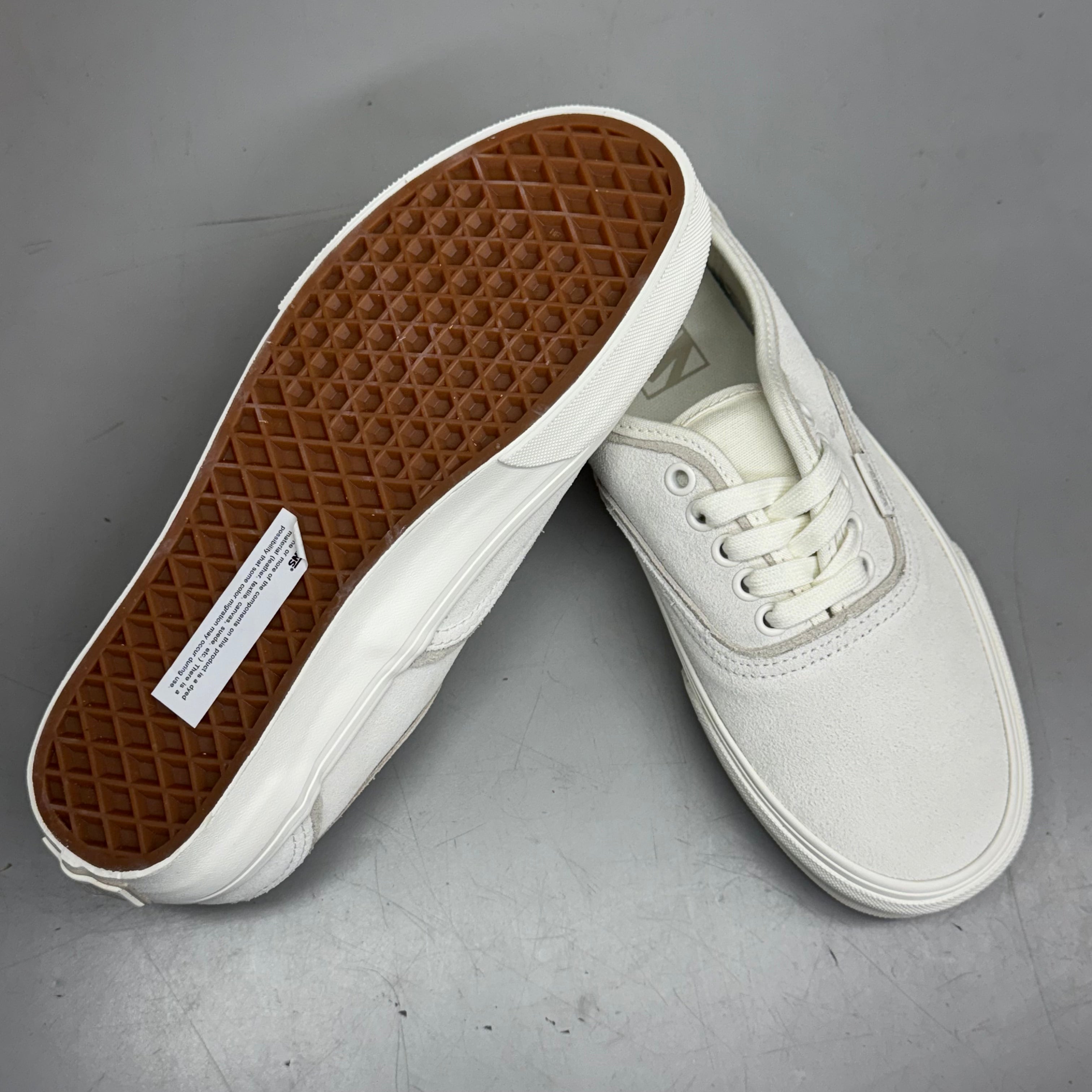 VANS Authentic Sliver Sneakers Shoes Mens's Sz 11 White/White VN000D6DWWW