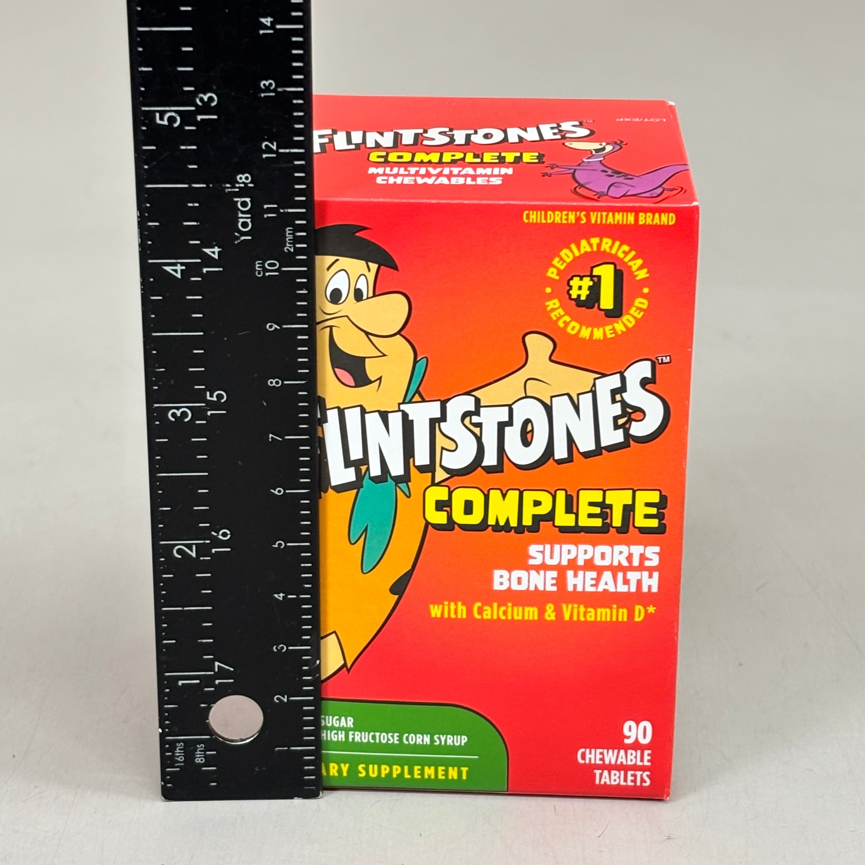ZA@ BAYER (3 PACK, 90 TABLETS EACH) Flintstones Complete Multivitamin Kids BB 08/25 A