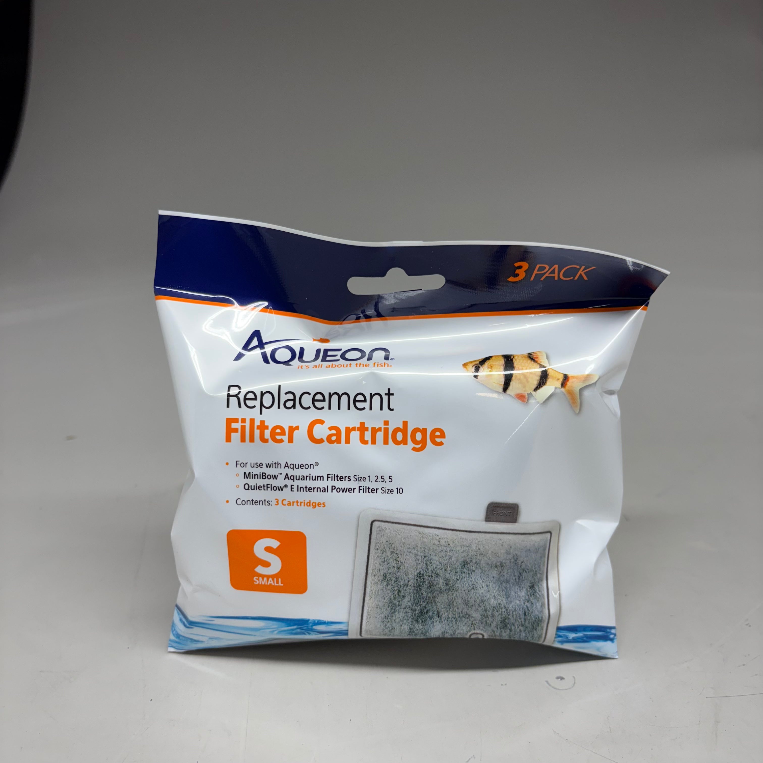 AQUEON (12 PACK) Replacement Filter Cartridges Size Small For Fish Tanks