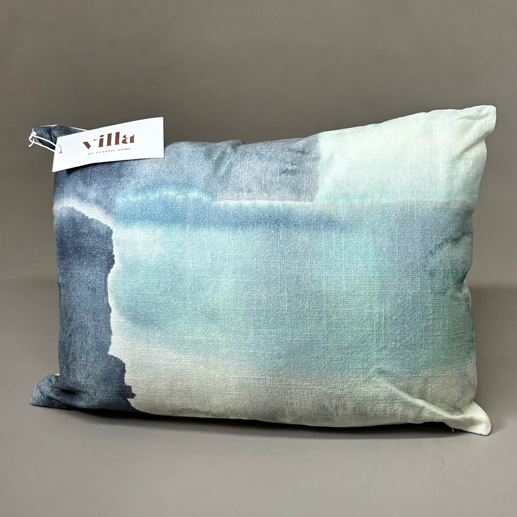 VILLA 14"x20" RN Whitten Decorative Throw Pillow in Blue/Green