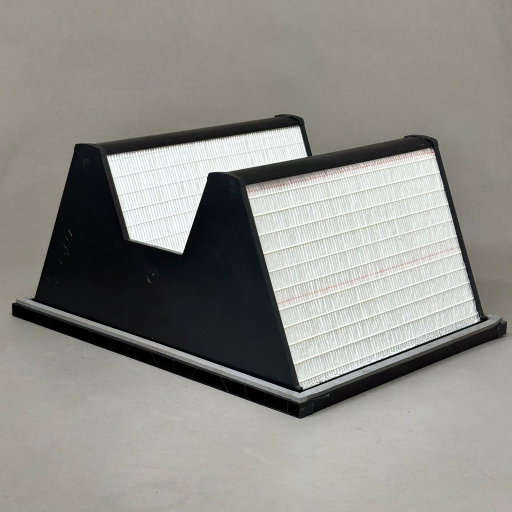 GRAINGER V Bank Air Filter Fiberglass Plastic Downstream Face 24x24x12 33E916