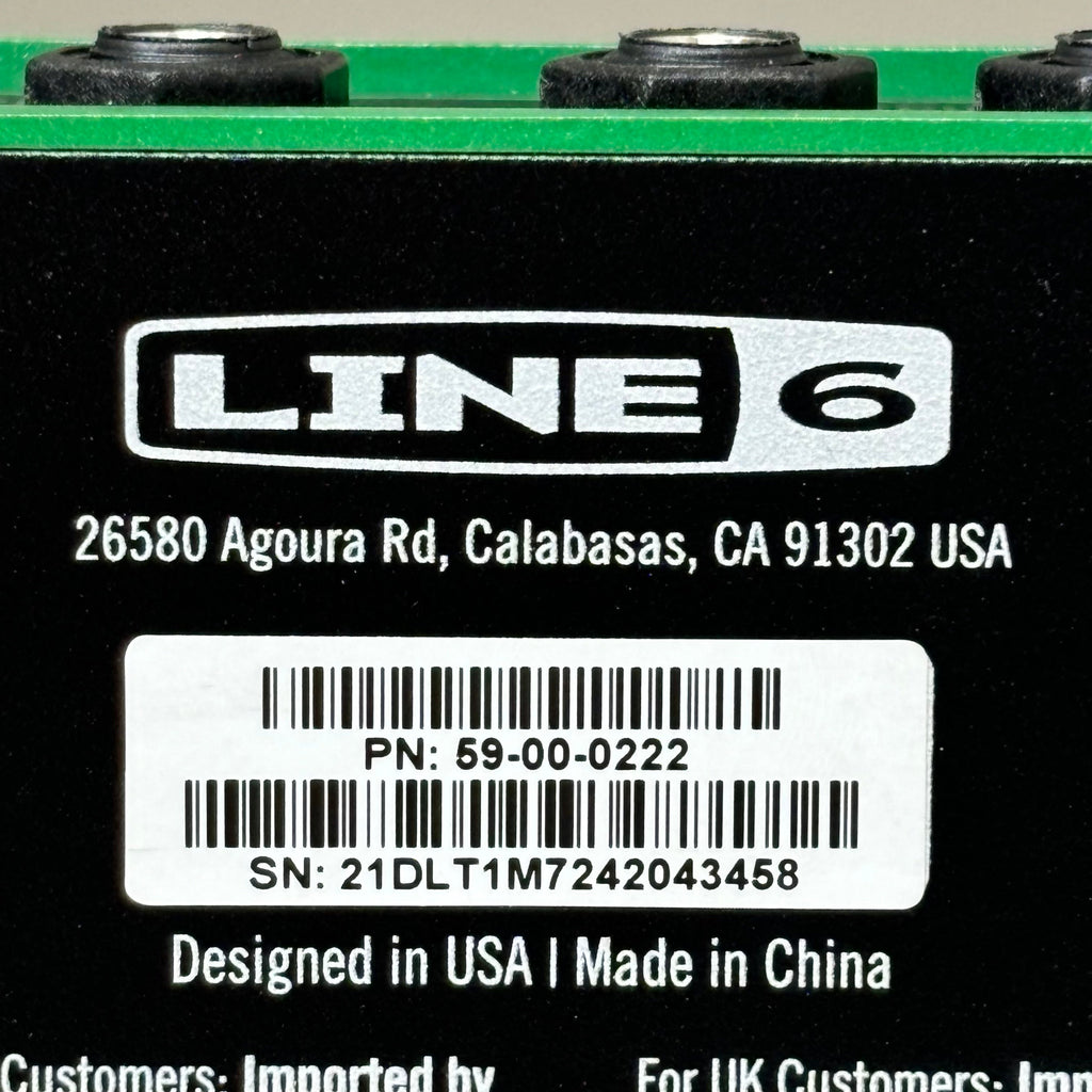 LINE 6 Delay & Looper Modeler Pedal 4 Switch & 1 Switch Loopers Green DL4 MkII