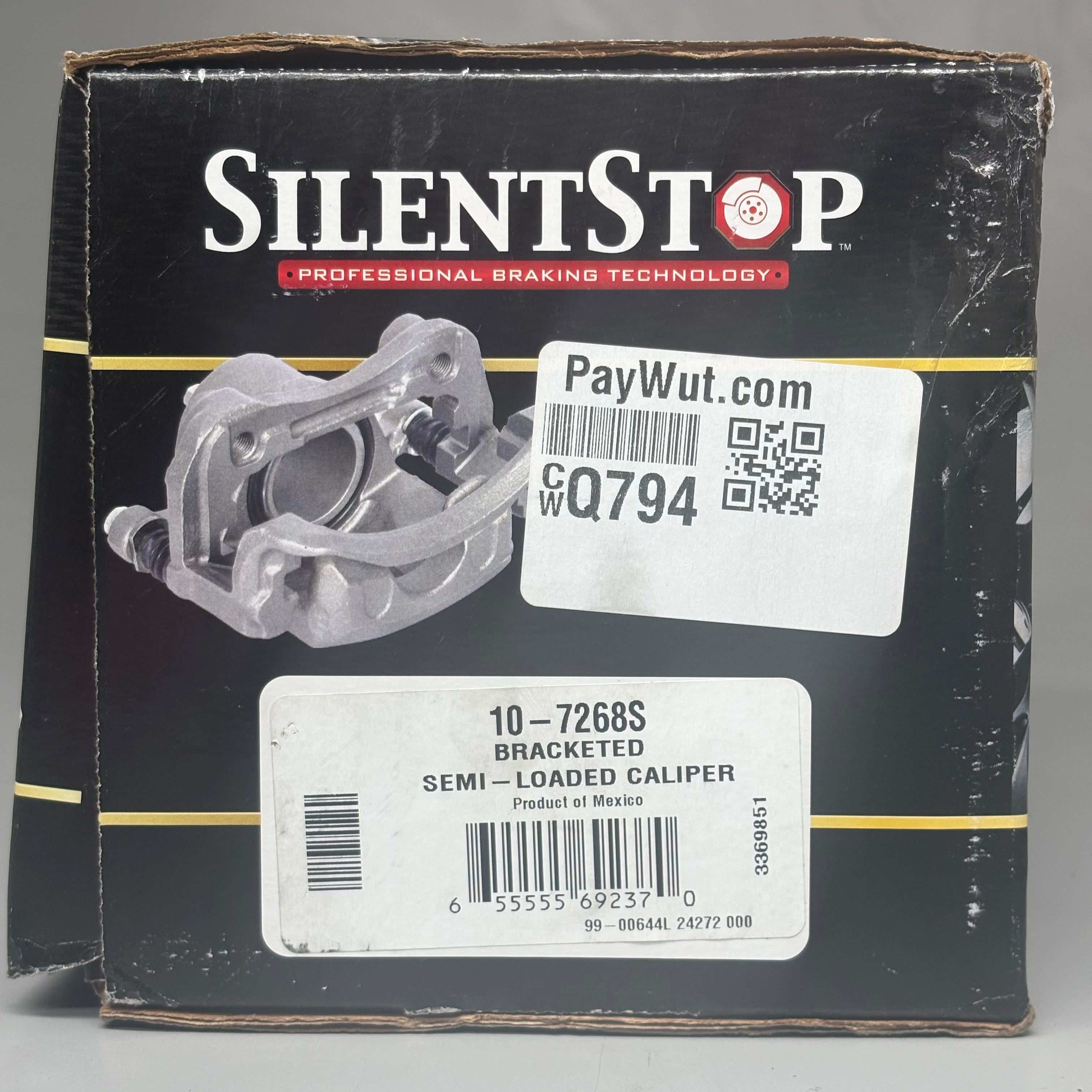 SILENT STOP Semi Loaded Caliper Disc Brake 12-7268S