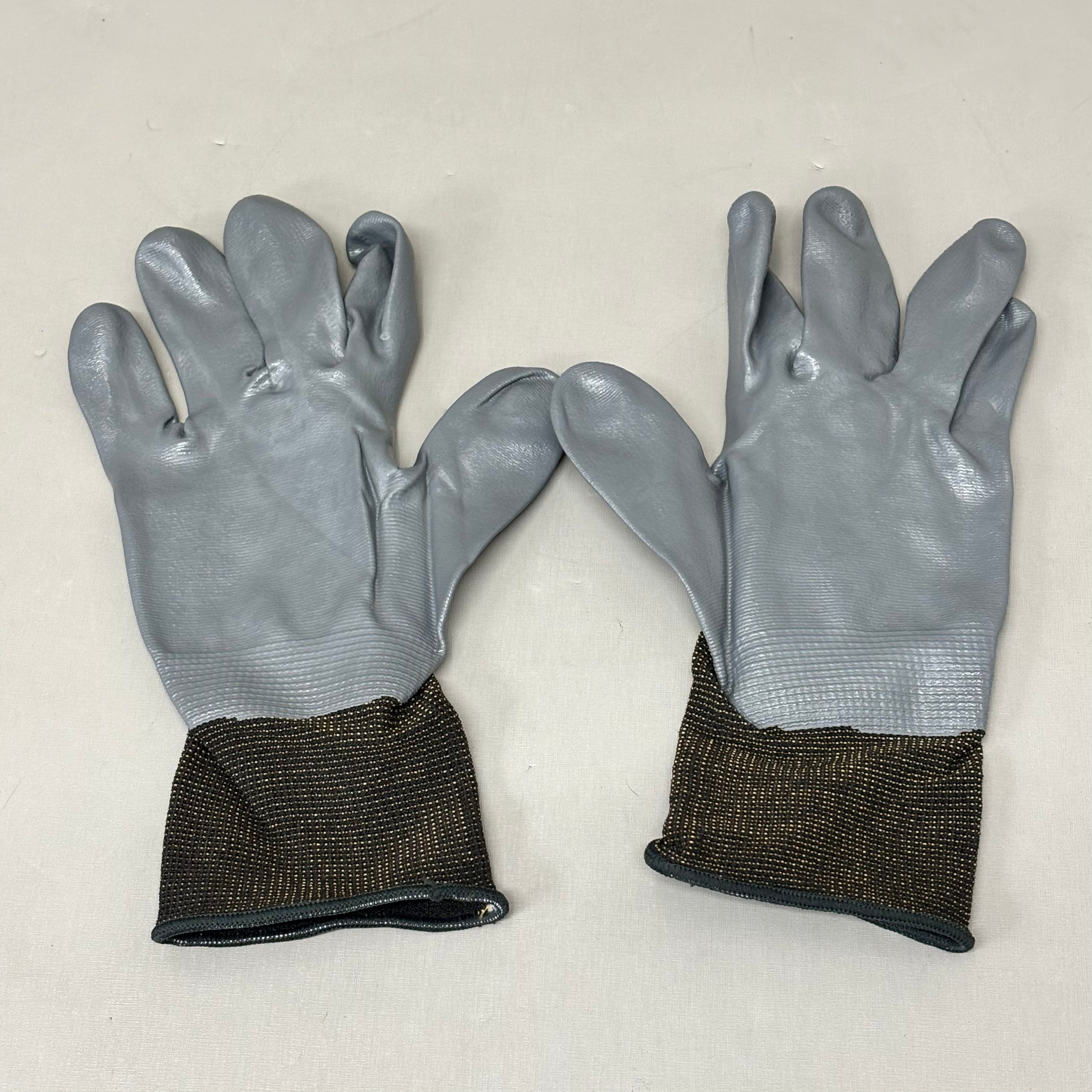 SHOWA (2 Dozen) Atlas 370 Black Protective Work Gloves Size Large 370BL-08
