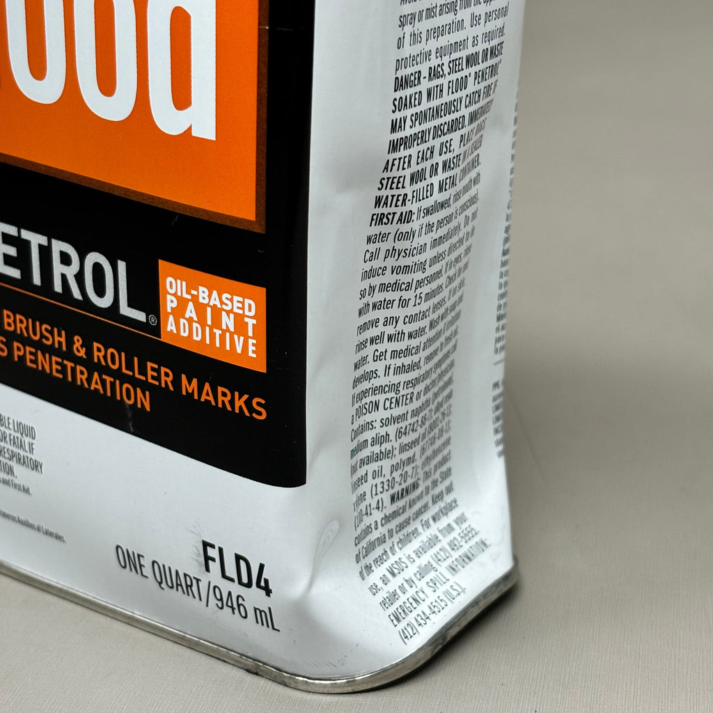 FLOOD (6 PACK, 1 QUART EACH) Penetrol Oil-Based Paint Additive Clear FLD4 (New Other)