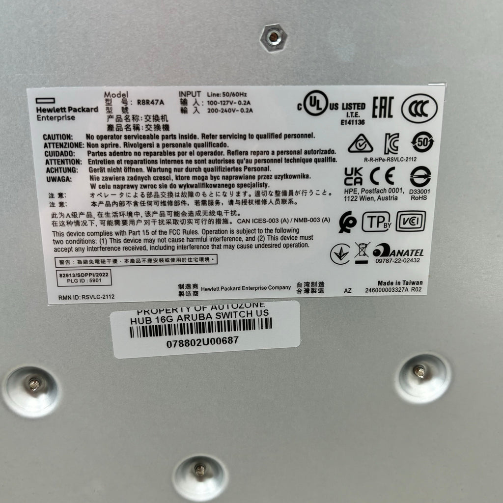 ARUBA HPE R8R47A Instant On 1430 16G Switch 16 ports (New Other) TW43L4803C