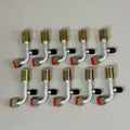 GLOBAL AIR (10 PACK!) Air Conditioning Wisepick Straight 4 1/2" x 1" Silver FT-1138