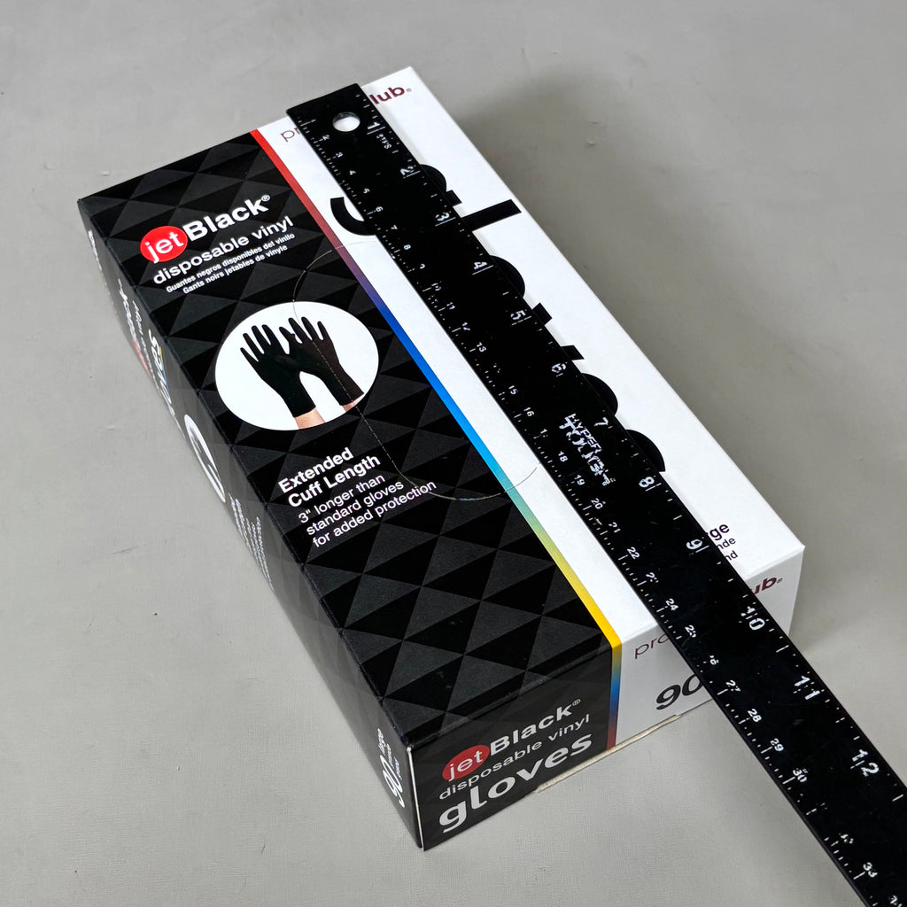 PRODUCT CLUB  (2 PACK, 90 GLOVES EACH) Disposable Vinyl Gloves Long Cuff Sz L