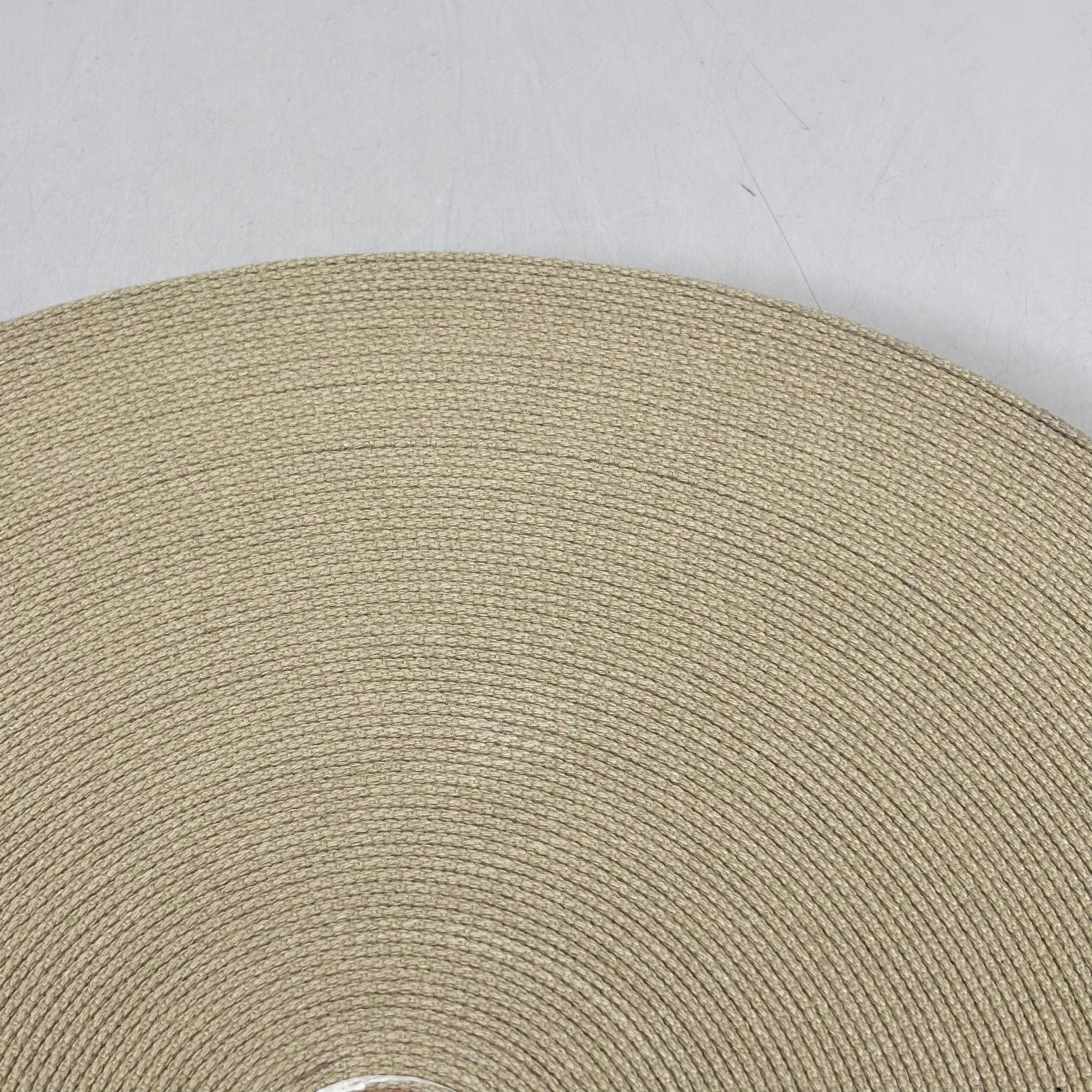 NORTH EAST KNITTING Heavy Duty Cotton Webbing/Belting 1-1/4"x50yds Beige WCAW