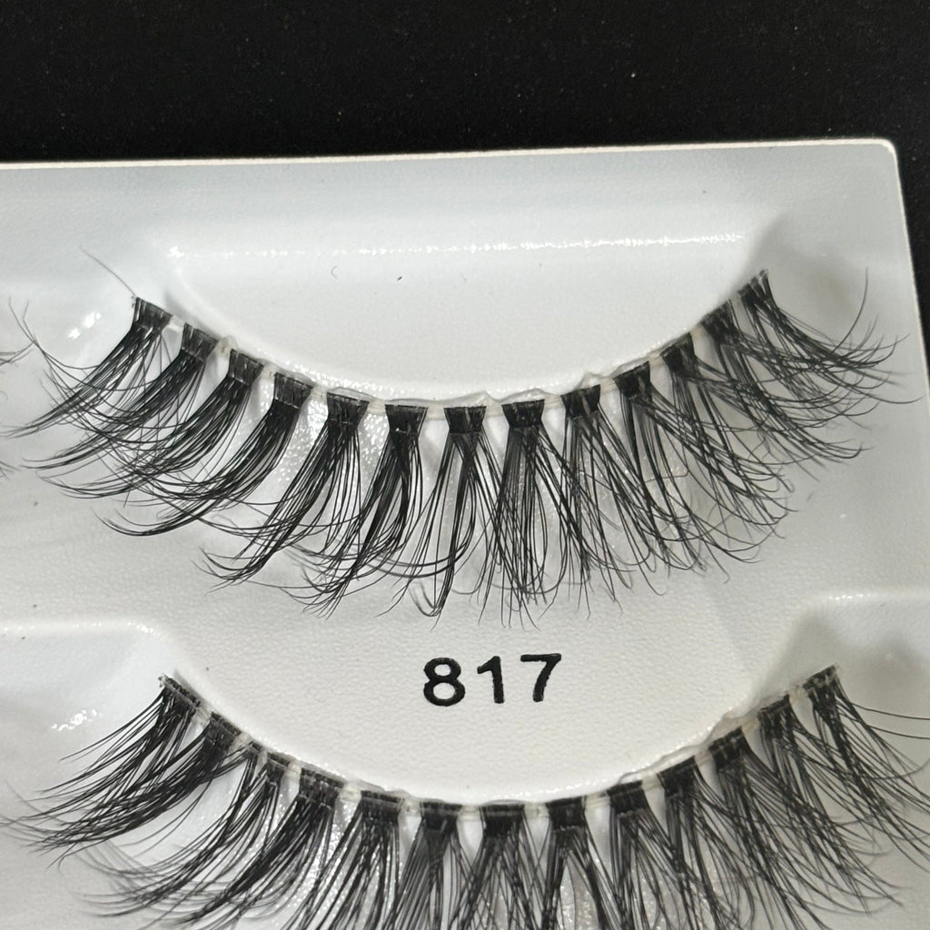 ARDELL (4 PACK, 4 PAIRS EACH)  Fauxmink Lashes Lightweight Knot-Free Black 817