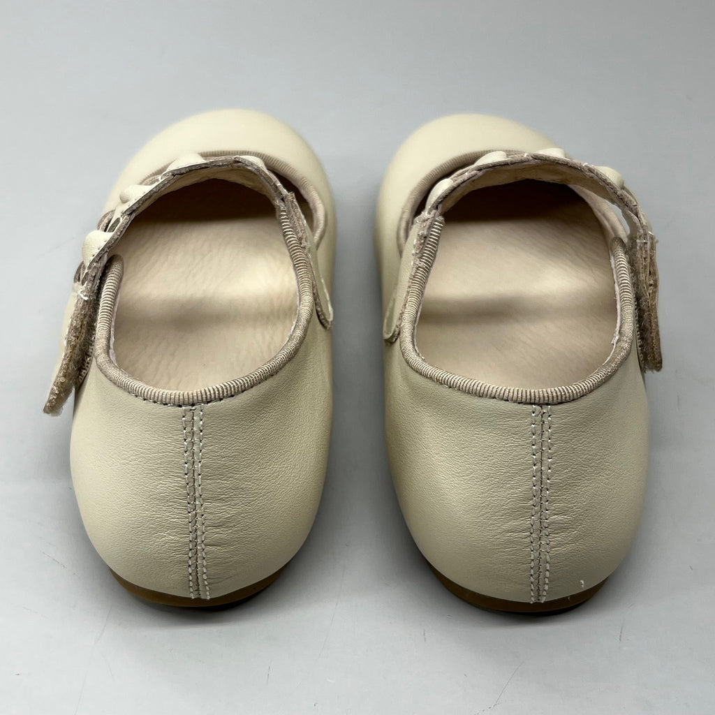 OLD SOLES Lady Plat Braided Strap Leather Shoe Kid’s Sz 29 US 12 Cream #817