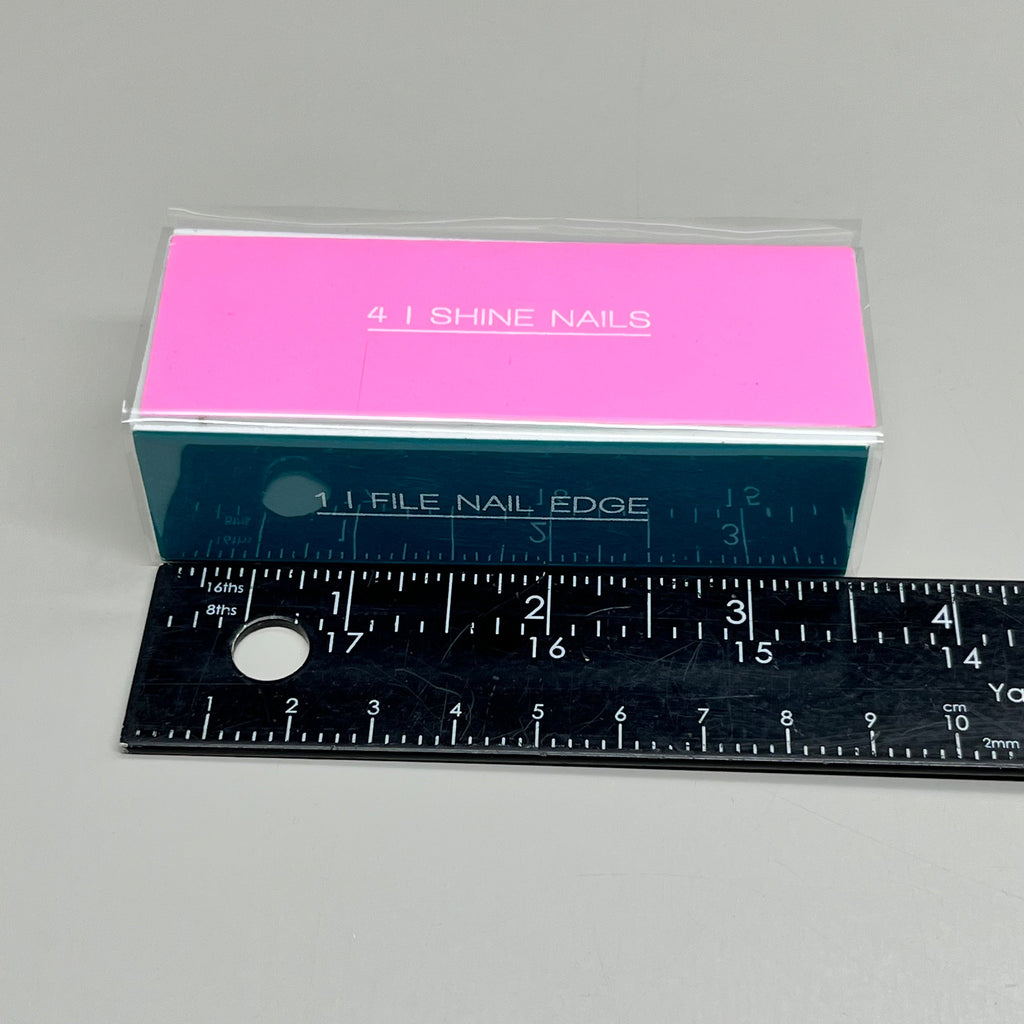 ZA@ WALGREENS (6 PACK!) 4-Way Nail Buffer 3 1/2" Multi-Color WIC 254461 C