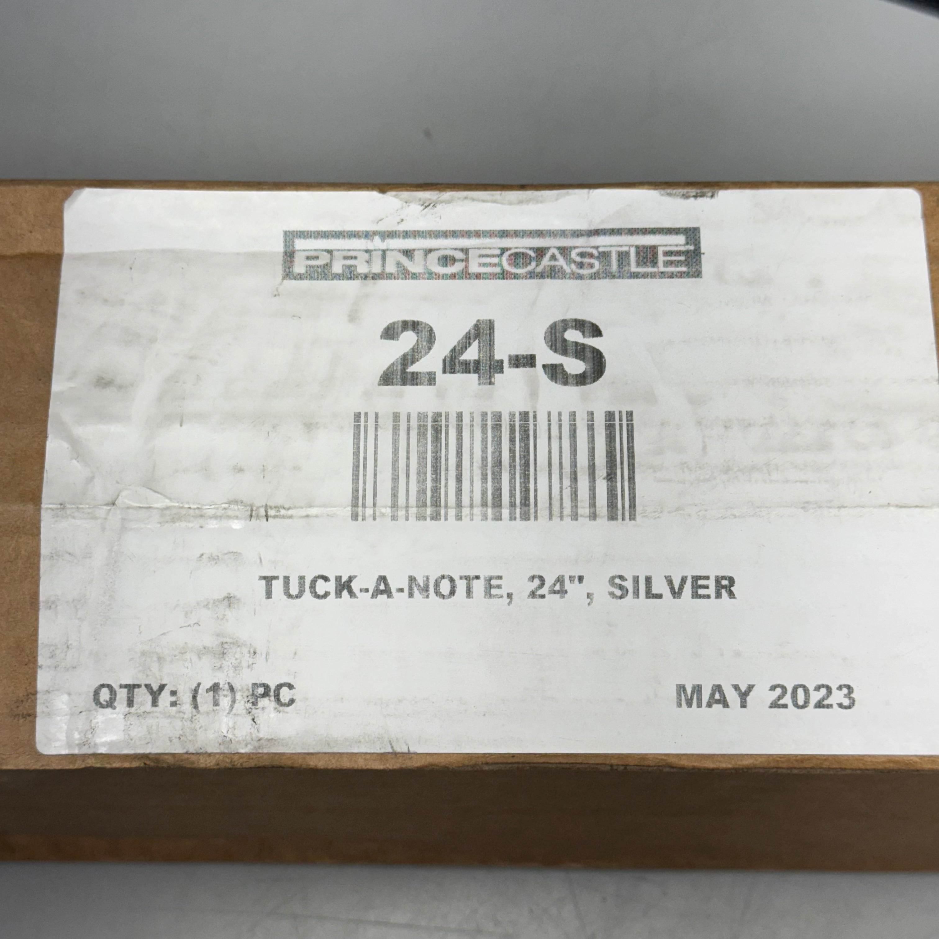 PRINCE CASTLE Tuck-a-note Aluminum Ticket Holder 24" Silver 24-S