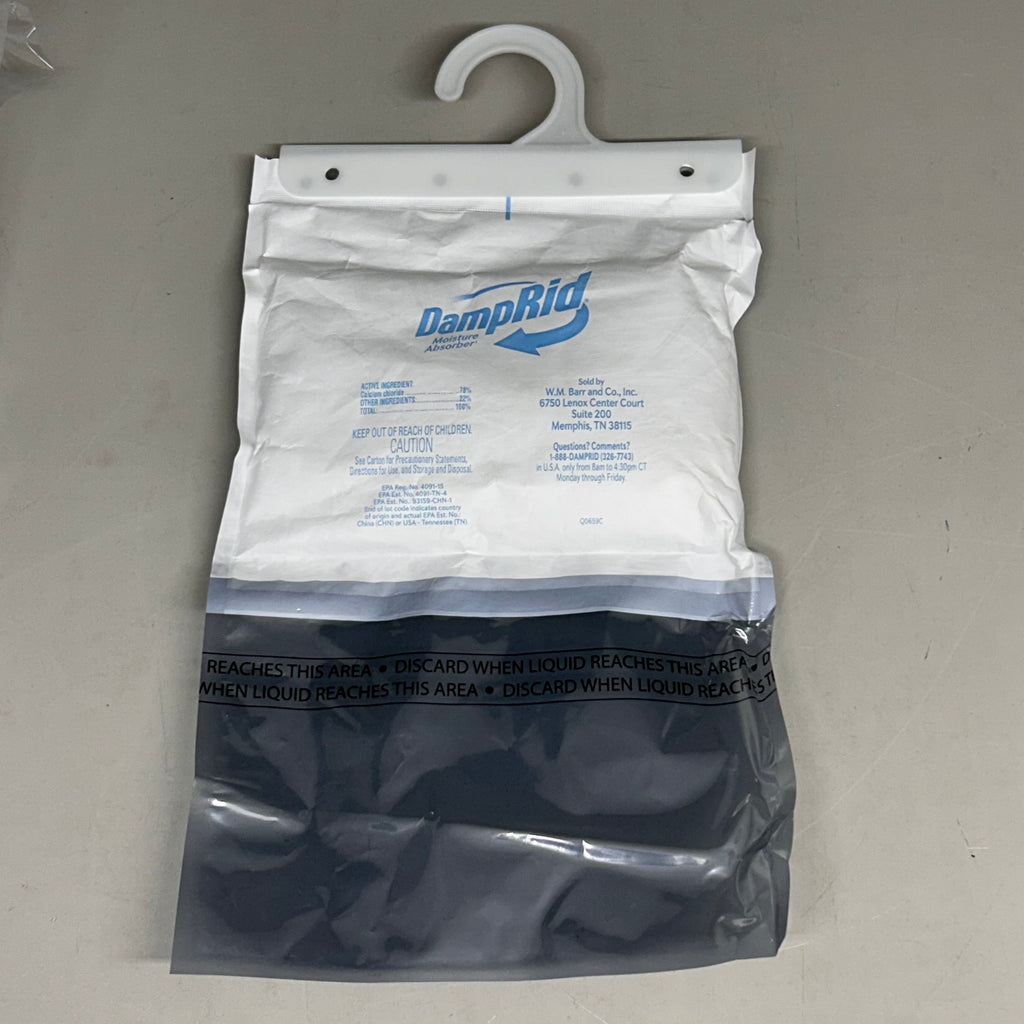 DAMPRID Fragrance Free Hanging Moisture Absorbers 3-PACK 15.4 oz FG83FFESB (New Other)