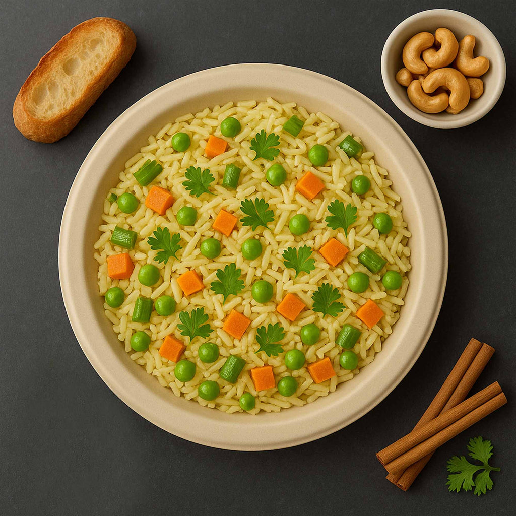 7 Inch Round Compostable Plates, 100% Sugarcane Bagasse, Eco-Friendly Disposable Plates, Microwave Safe, BPA-Free, Leak-Resistant