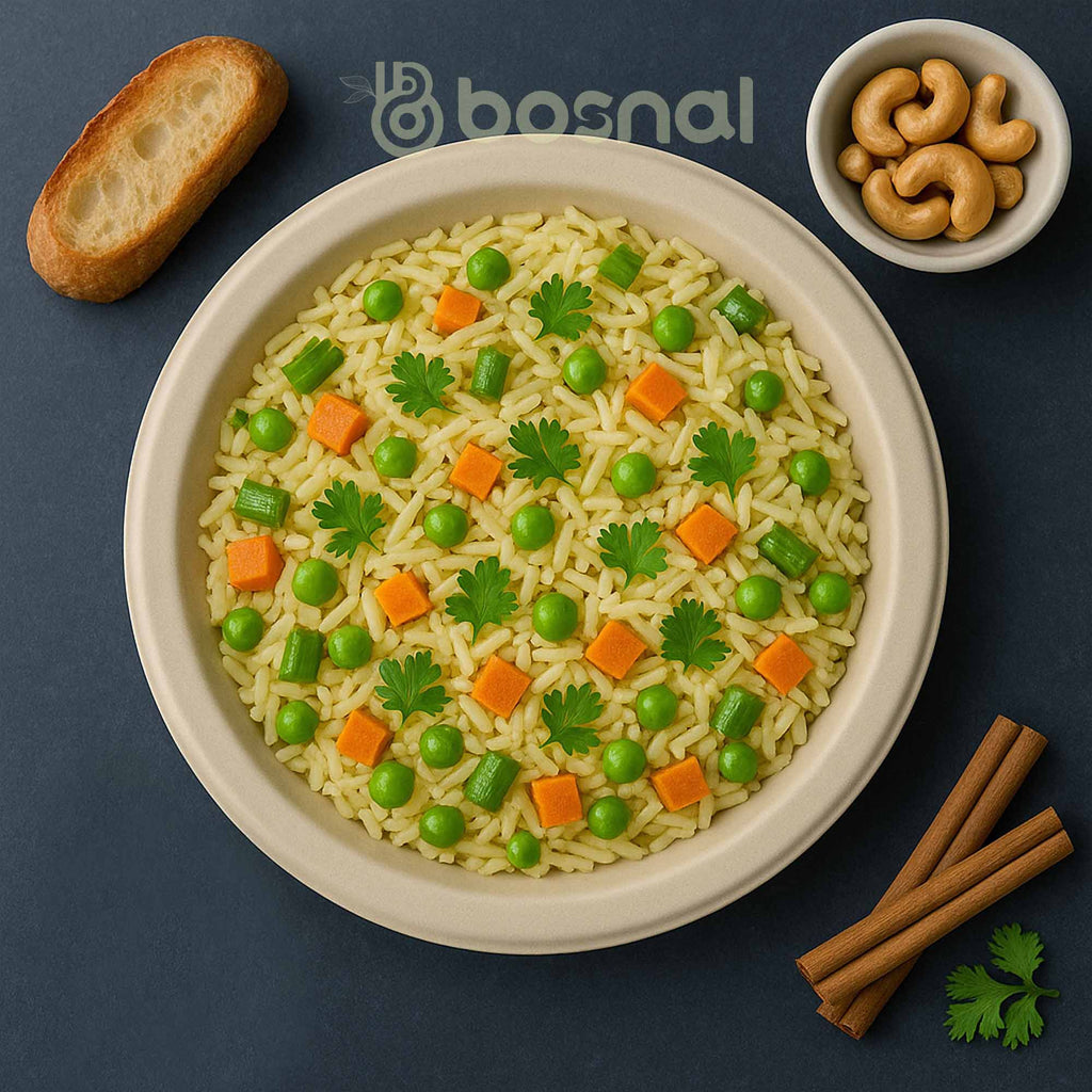10 Inch & 7 Inch Round Plates with 16 oz Bowls, 100% Plant-Based Sugarcane Bagasse, Compostable, Microwave Safe Dinnerware
