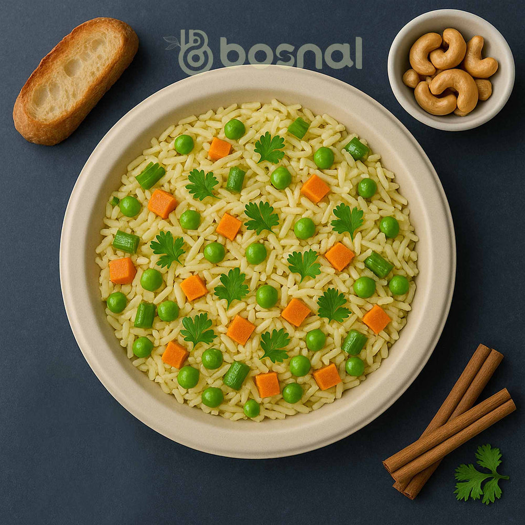 10 Inch Round Compostable Plates – 500 Pcs, 100% Sugarcane Bagasse, Eco-Friendly Disposable Plates for Hot & Cold Meals, Microwave Safe, BPA-Free, Sturdy