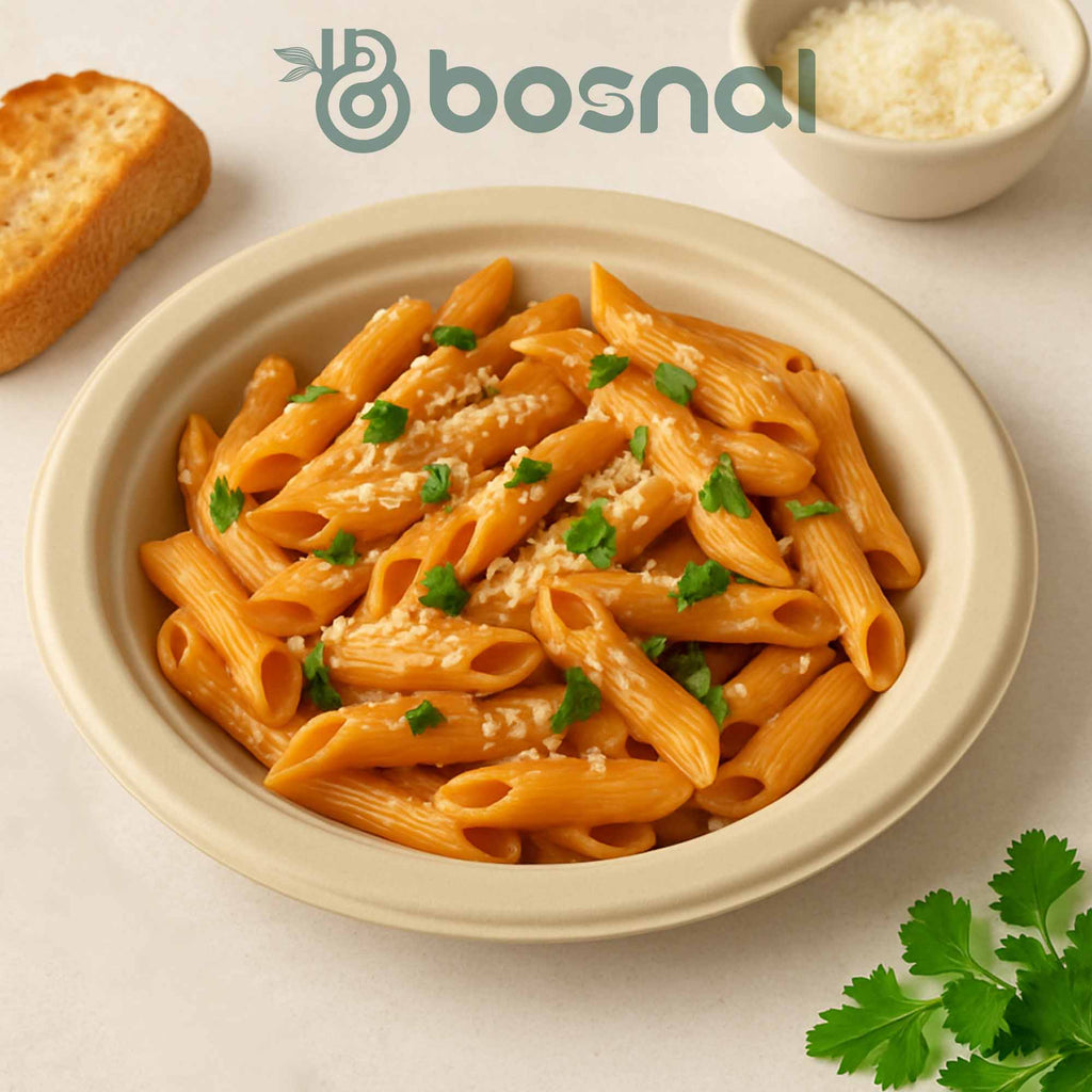 7 Inch Round Compostable Plates – 500 Pcs, 100% Sugarcane Bagasse, Eco-Friendly Disposable Plates for Hot & Cold Meals, Microwave Safe, BPA-Free, Sturdy