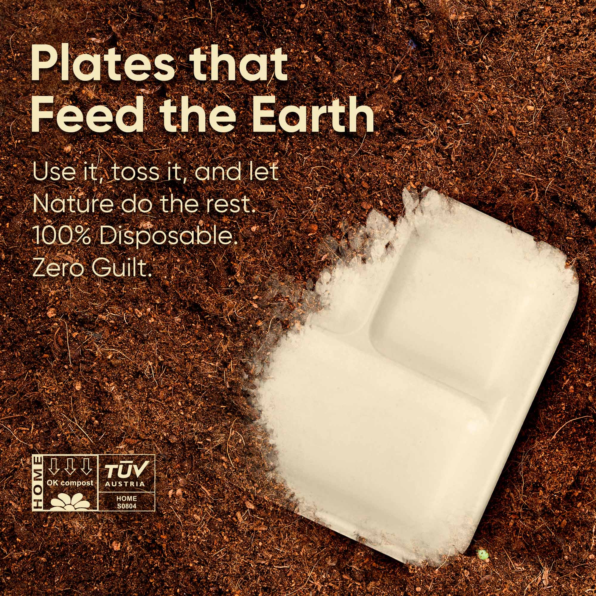 5 Compartment Compostable Trays, 400 Pcs, 100% Sugarcane Bagasse, Eco-Friendly Meal Trays, Microwave Safe, BPA-Free, Sturdy
