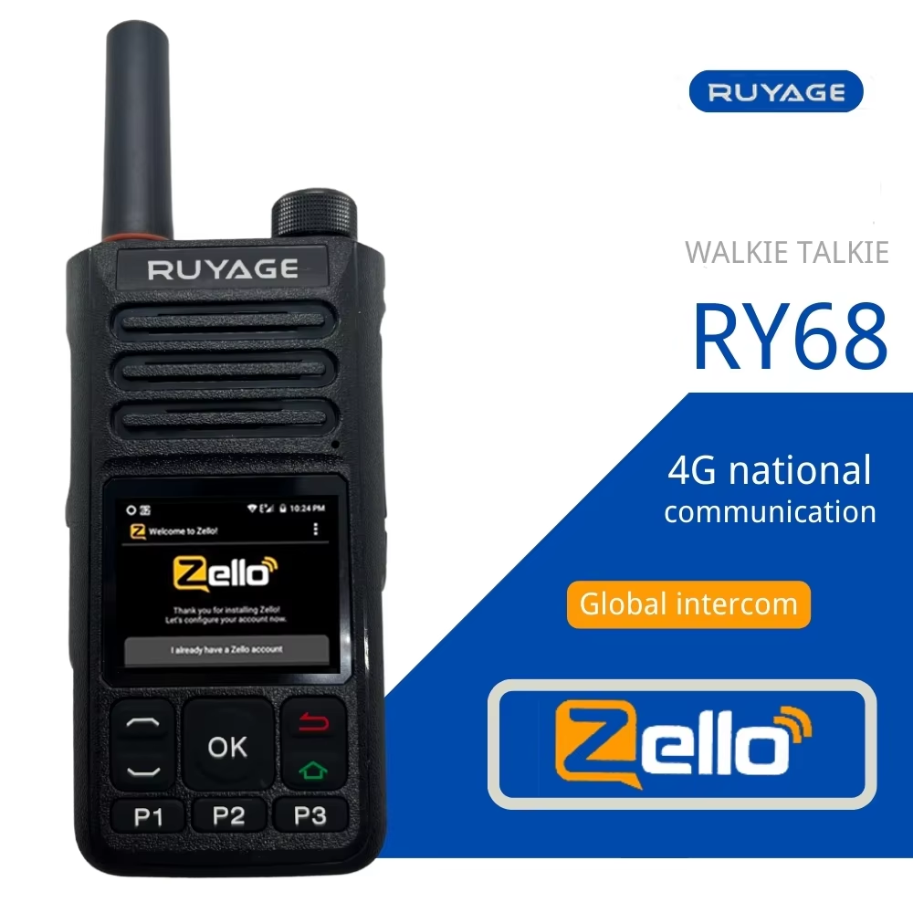 RUYAGE RY68 4G LTE Zello Walkie Talkie | Long Range PoC Radio