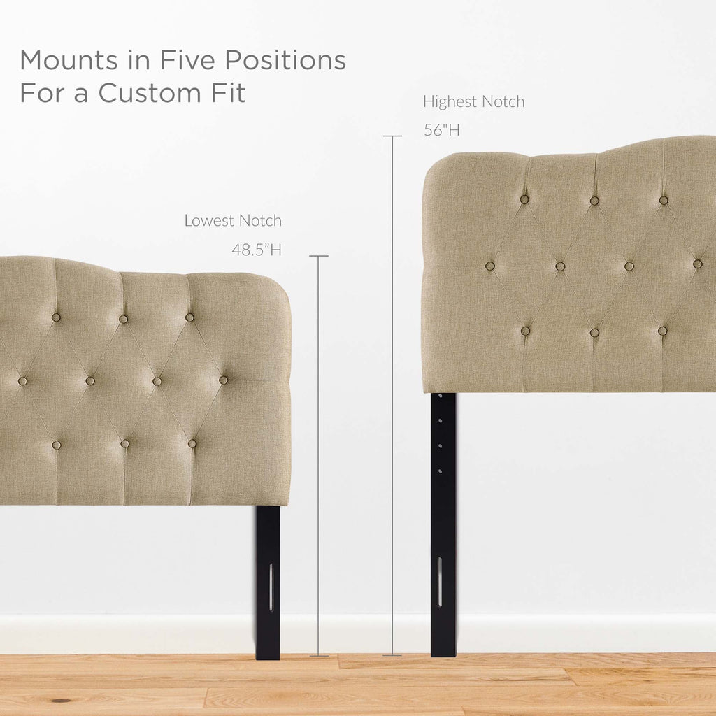 Annabel Upholstered Fabric Queen Headboard by Modway