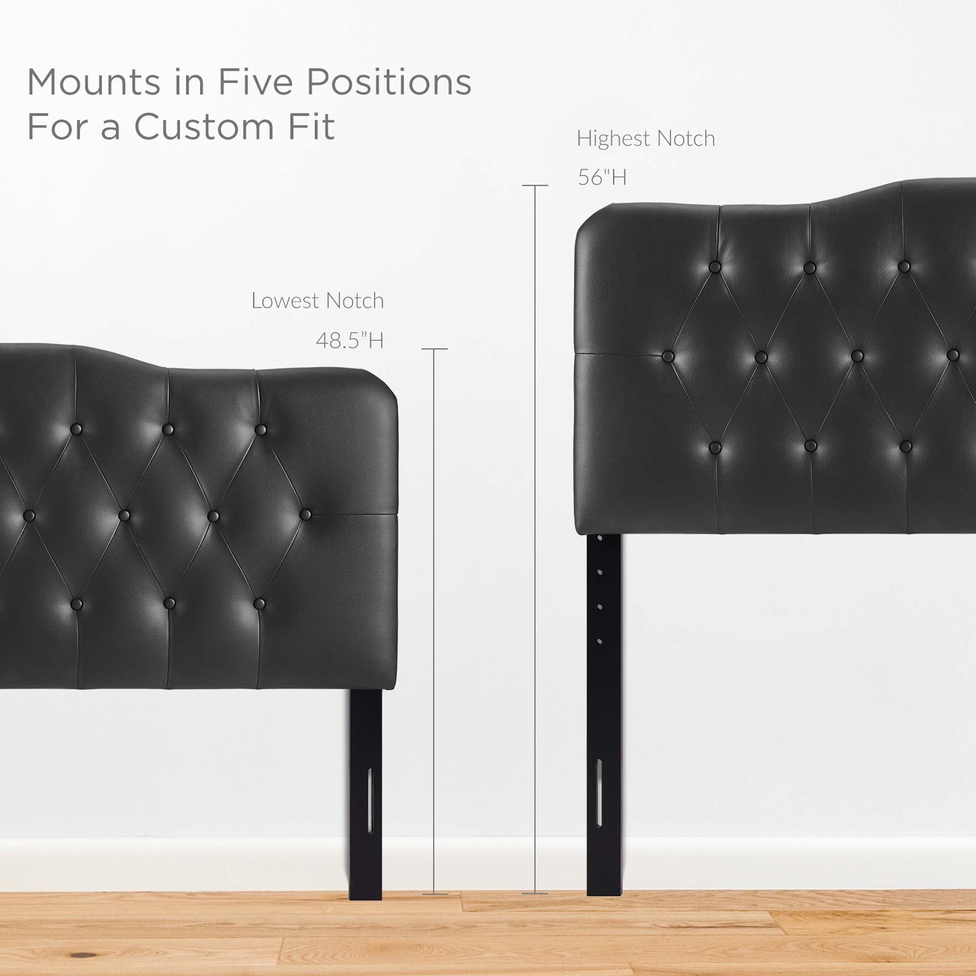 Annabel Upholstered Vinyl Queen Headboard by Modway