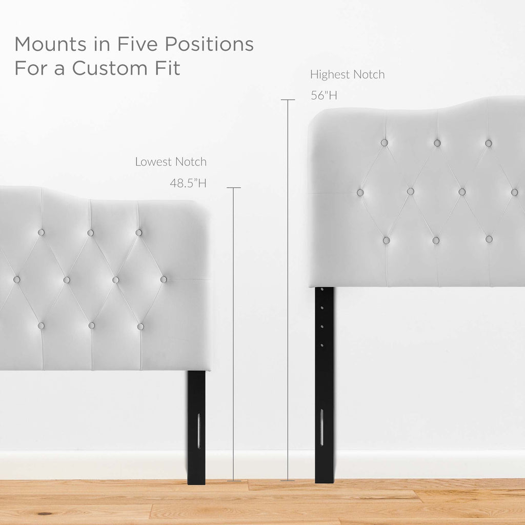 Annabel Upholstered Vinyl Queen Headboard by Modway