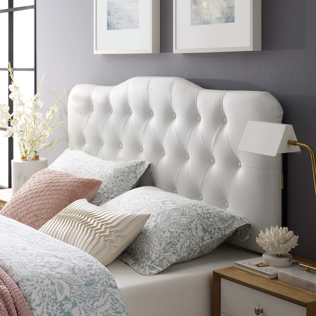 Annabel Upholstered Vinyl Queen Headboard by Modway