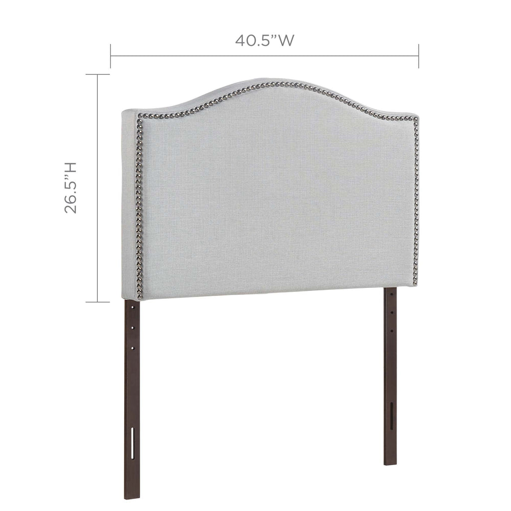 Curl Nailhead Upholstered Twin Headboard by Modway