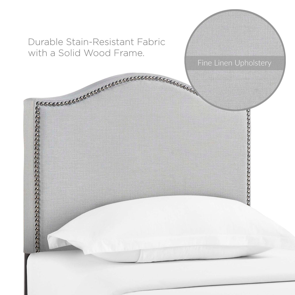 Curl Nailhead Upholstered Twin Headboard by Modway