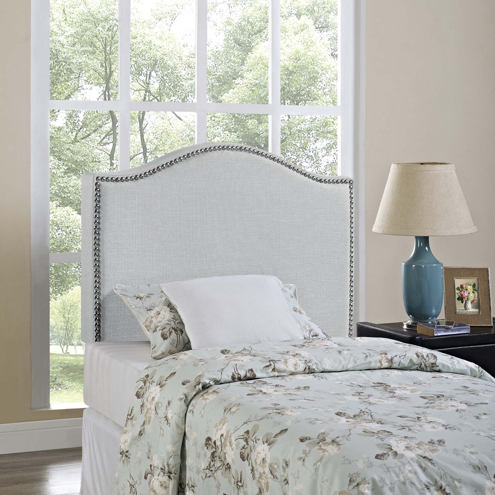 Curl Nailhead Upholstered Twin Headboard by Modway